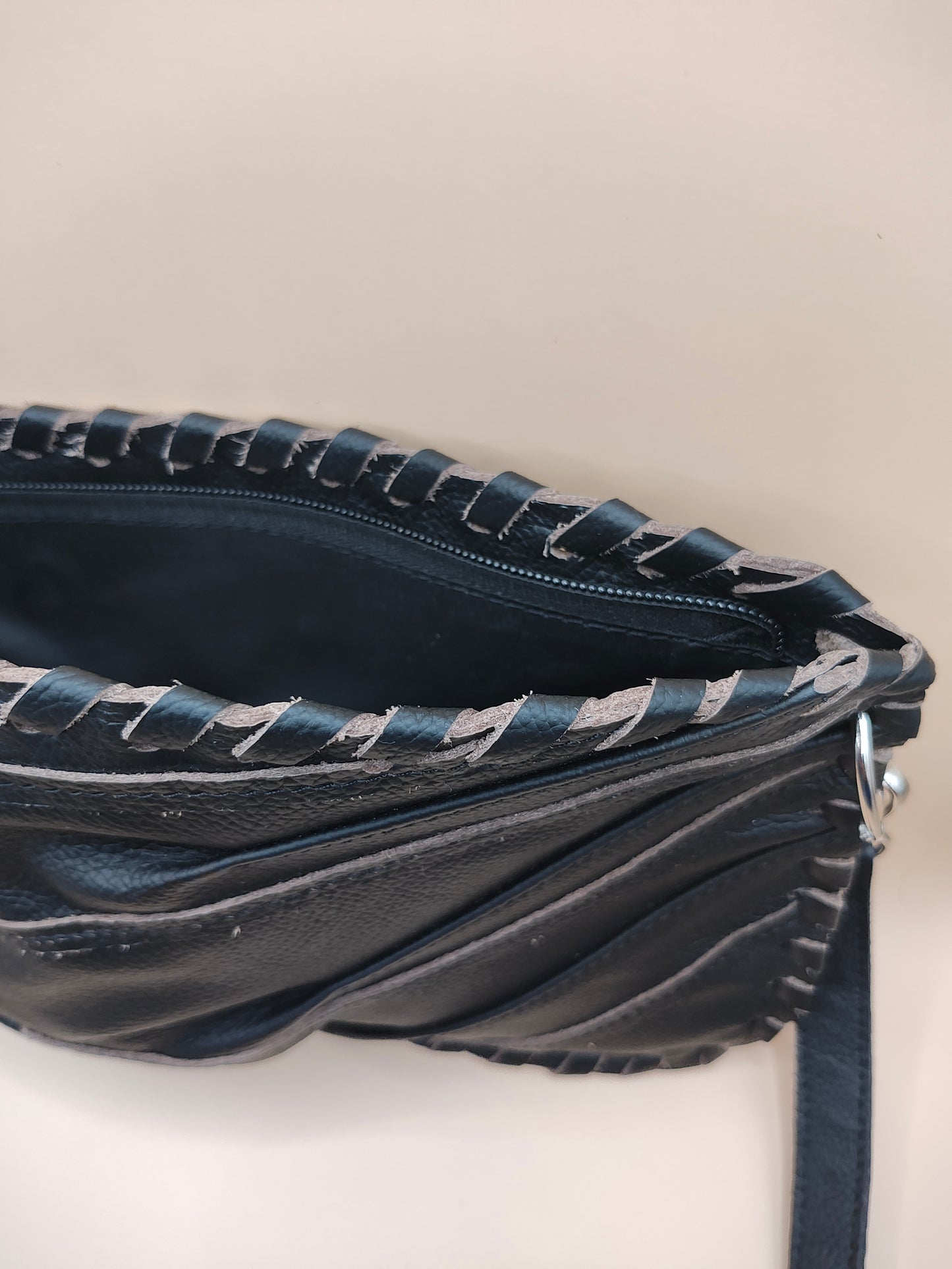 Black Finger Glove Purse - Rawlings White Script on Red