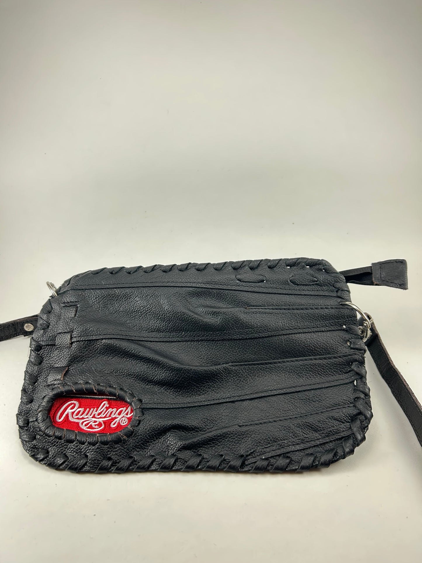 Black Finger Glove Purse - Rawlings White Script on Red