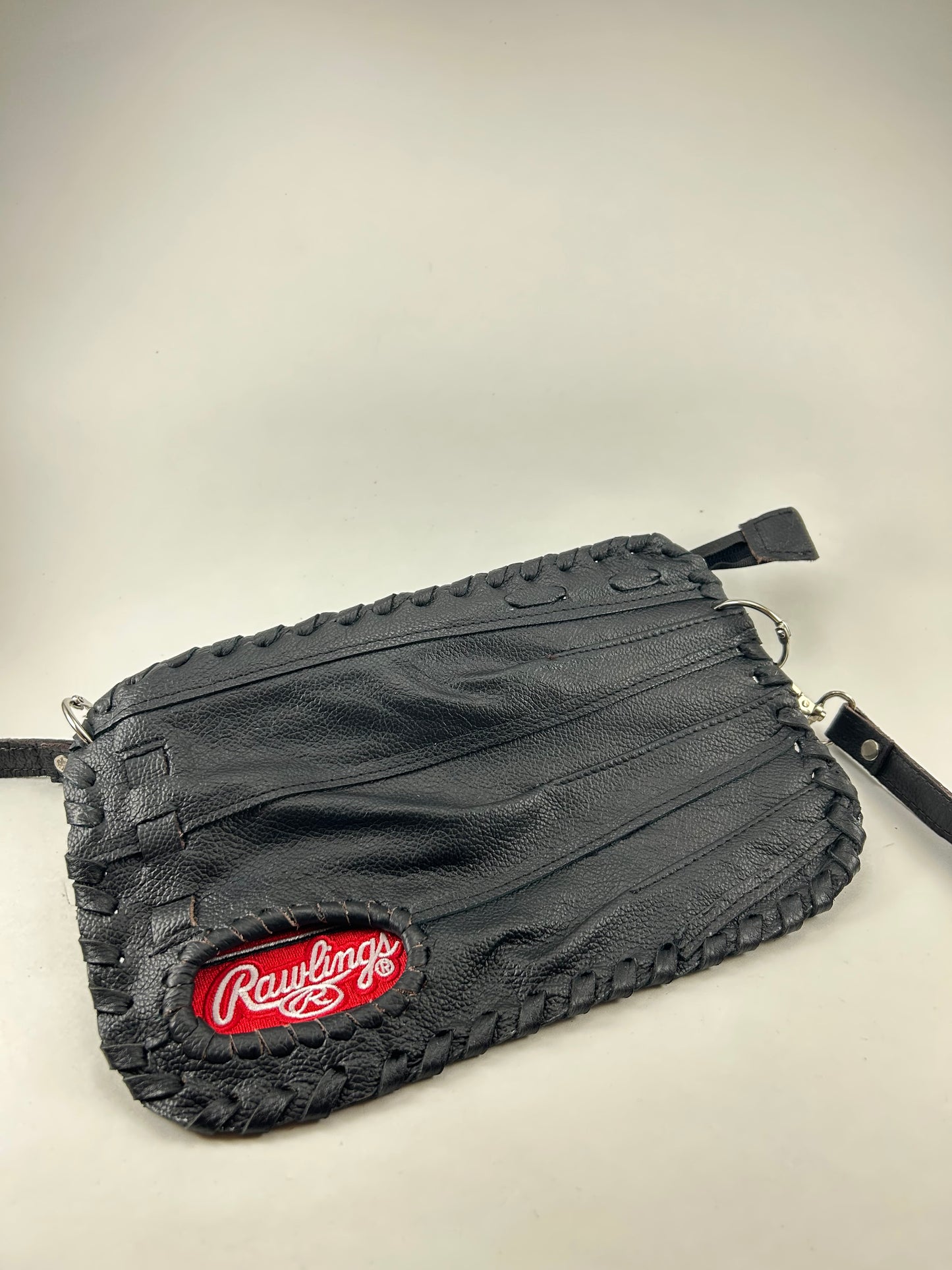Black Finger Glove Purse - Rawlings White Script on Red