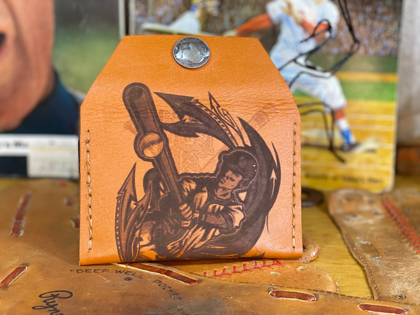 New York Yankees/Buffalo Head Snap Wallet