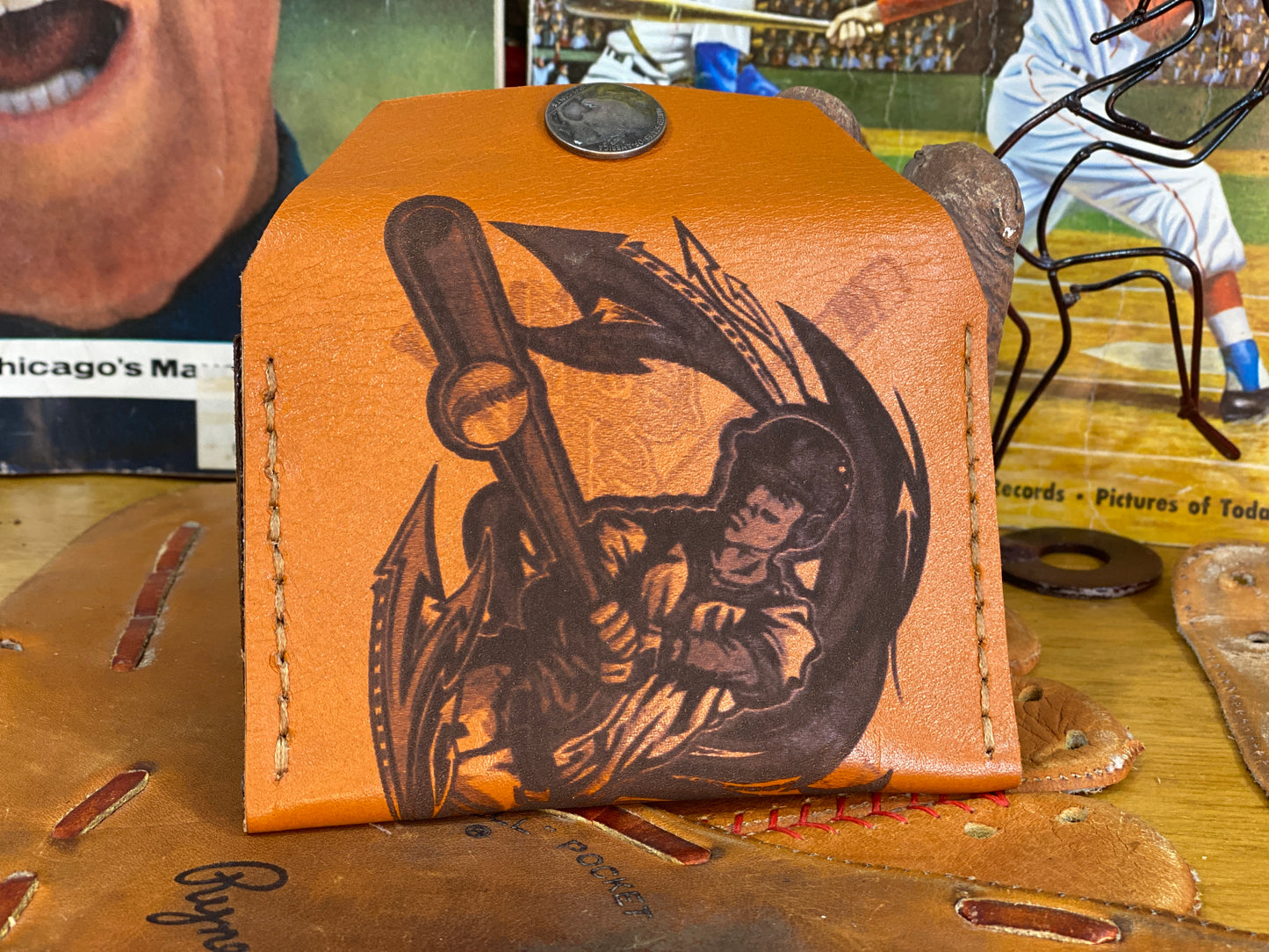 New York Yankees/Buffalo Head Snap Wallet