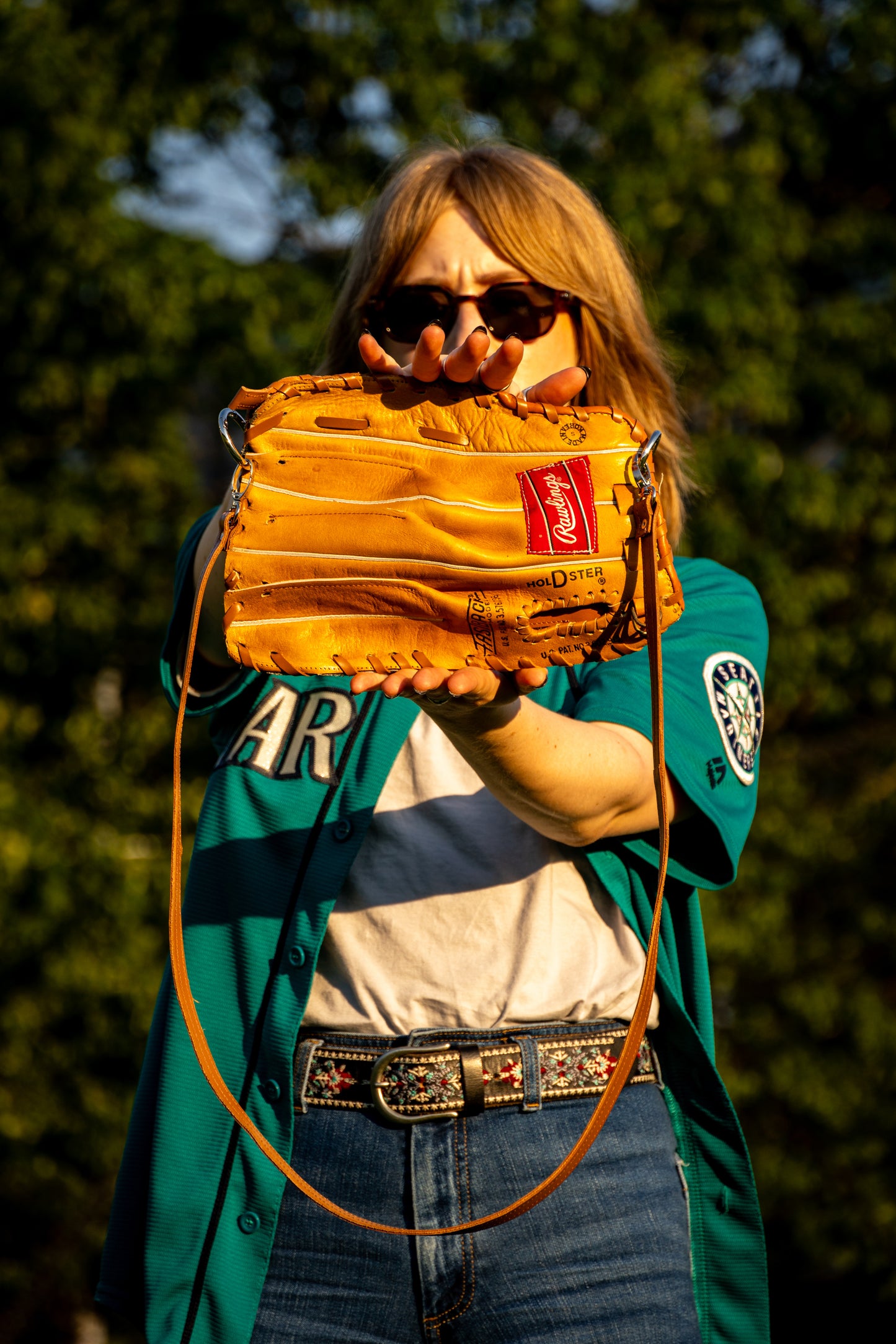 Upcycled Purse - Fastback Finger Glove Purse - F2