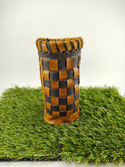 Bottle Coozie - Limited Edition Black and Yellow Checkered