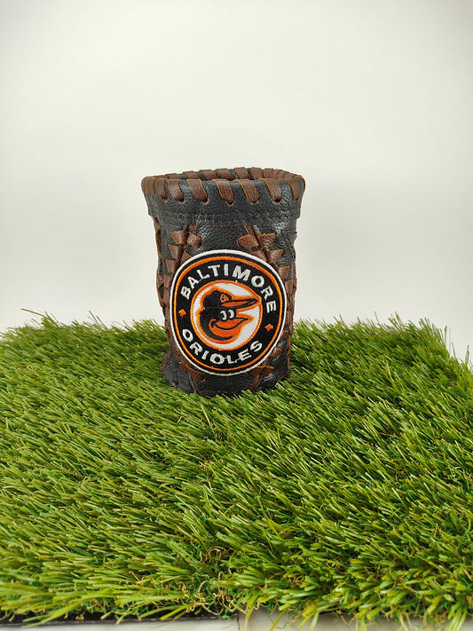 Short Black Diamond Coozie - Baltimore Orioles Emblem