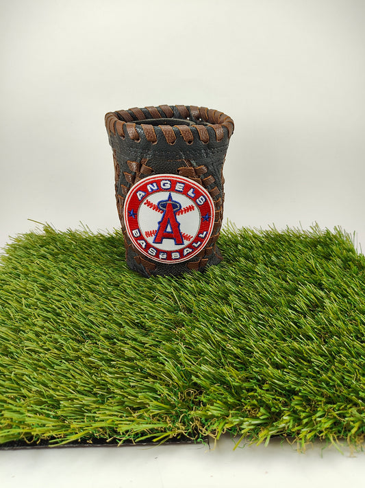 Short Black Diamond Coozie - Los Angeles Angels White Center