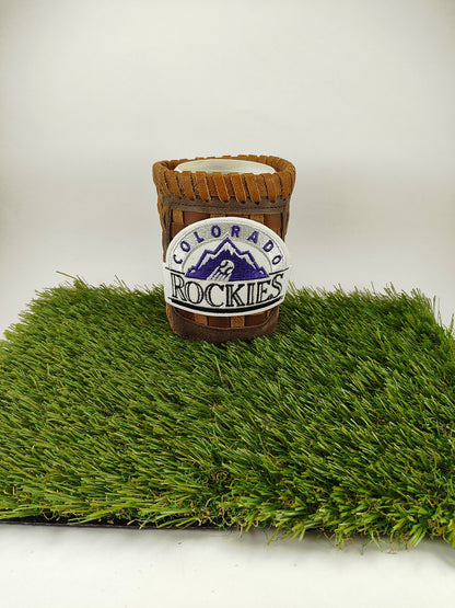 Pocket Coozie - Colorado Rockies Emblem White