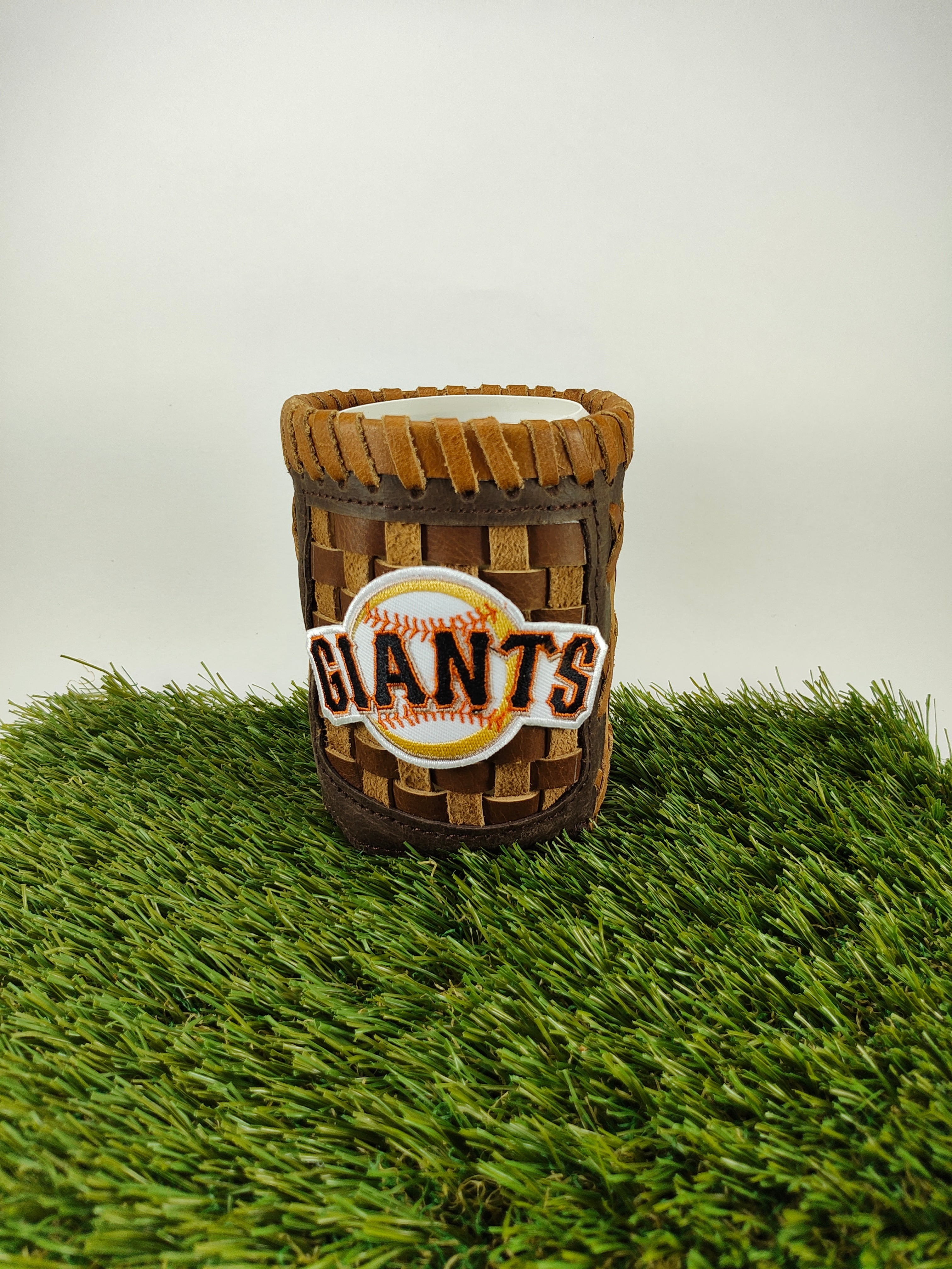 Pocket Coozie — Baseball Team Leather Coozie