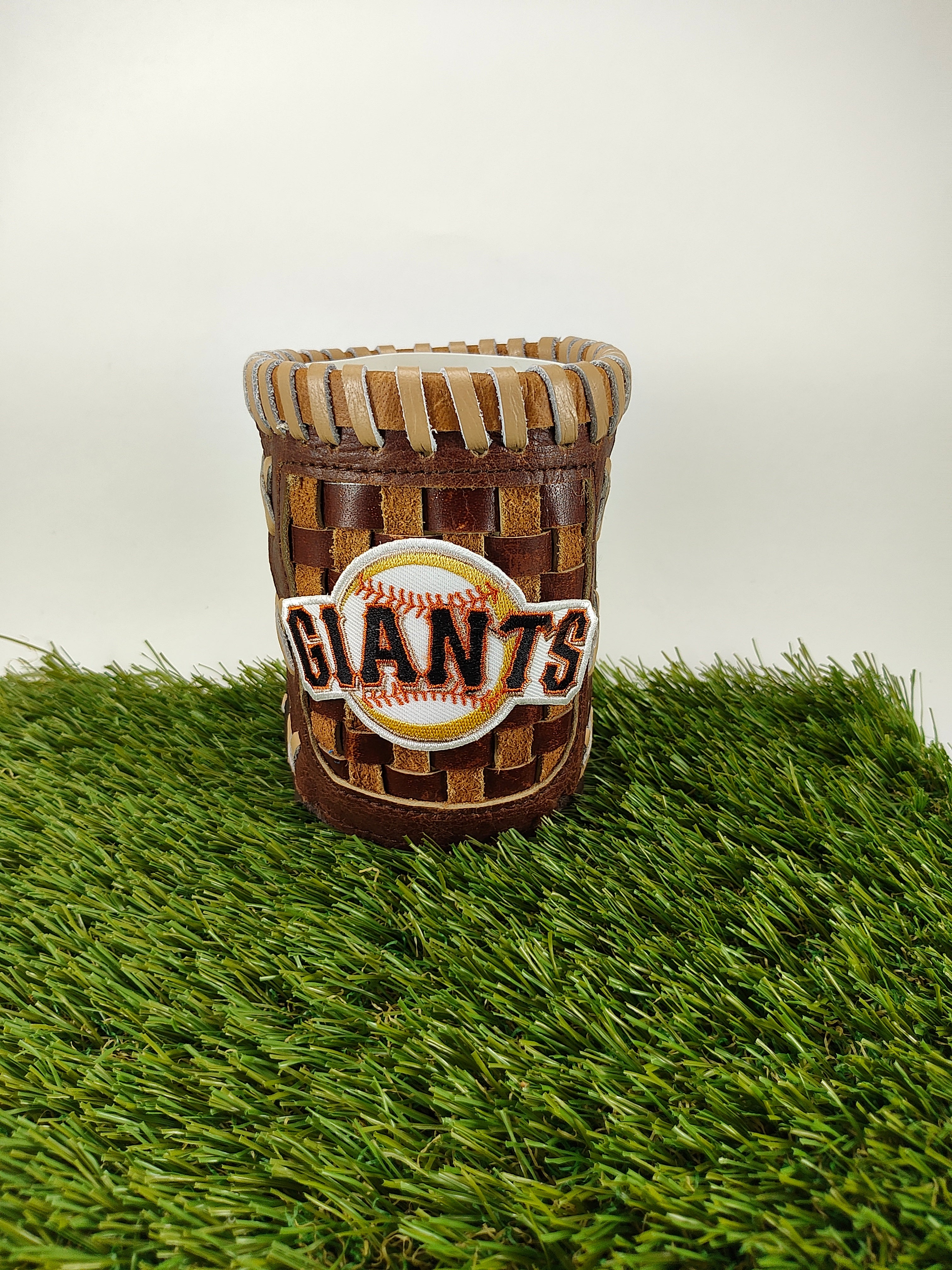 Pocket Coozie — Baseball Team Leather Coozie