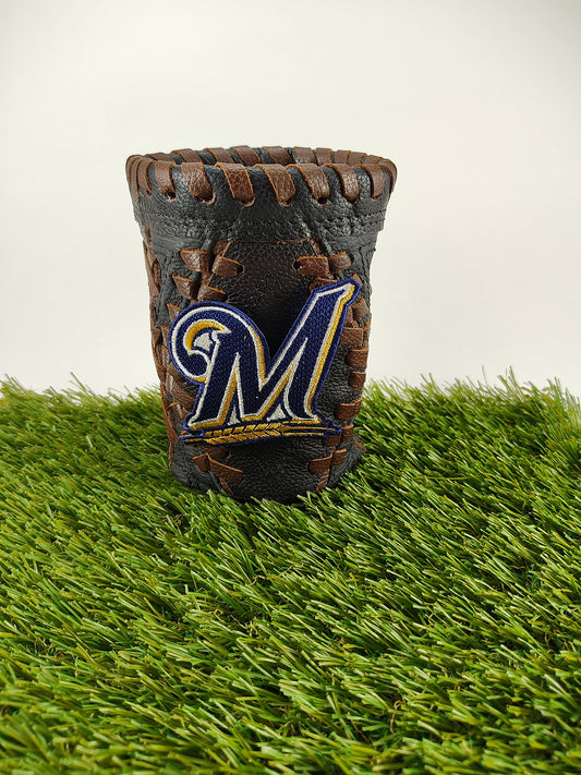 Short Black Diamond Coozie - Milwaukee Brewers M