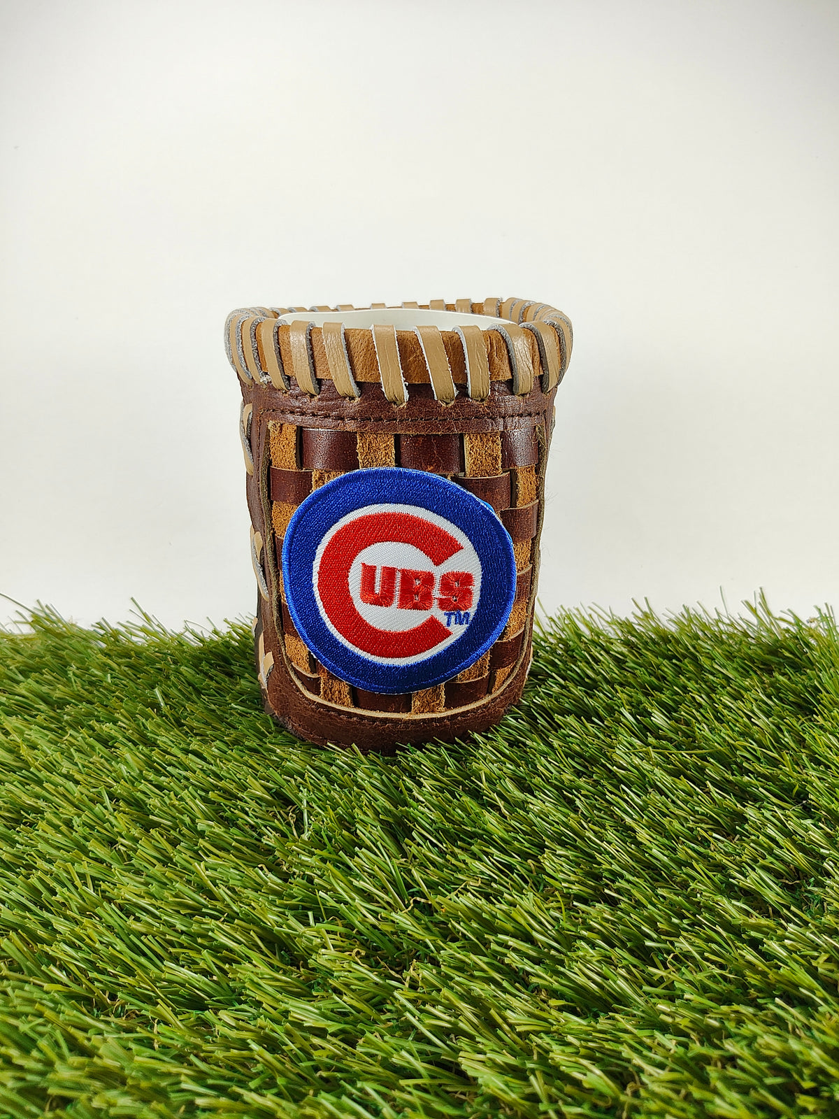 Pocket Coozie — Baseball Team Leather Coozie