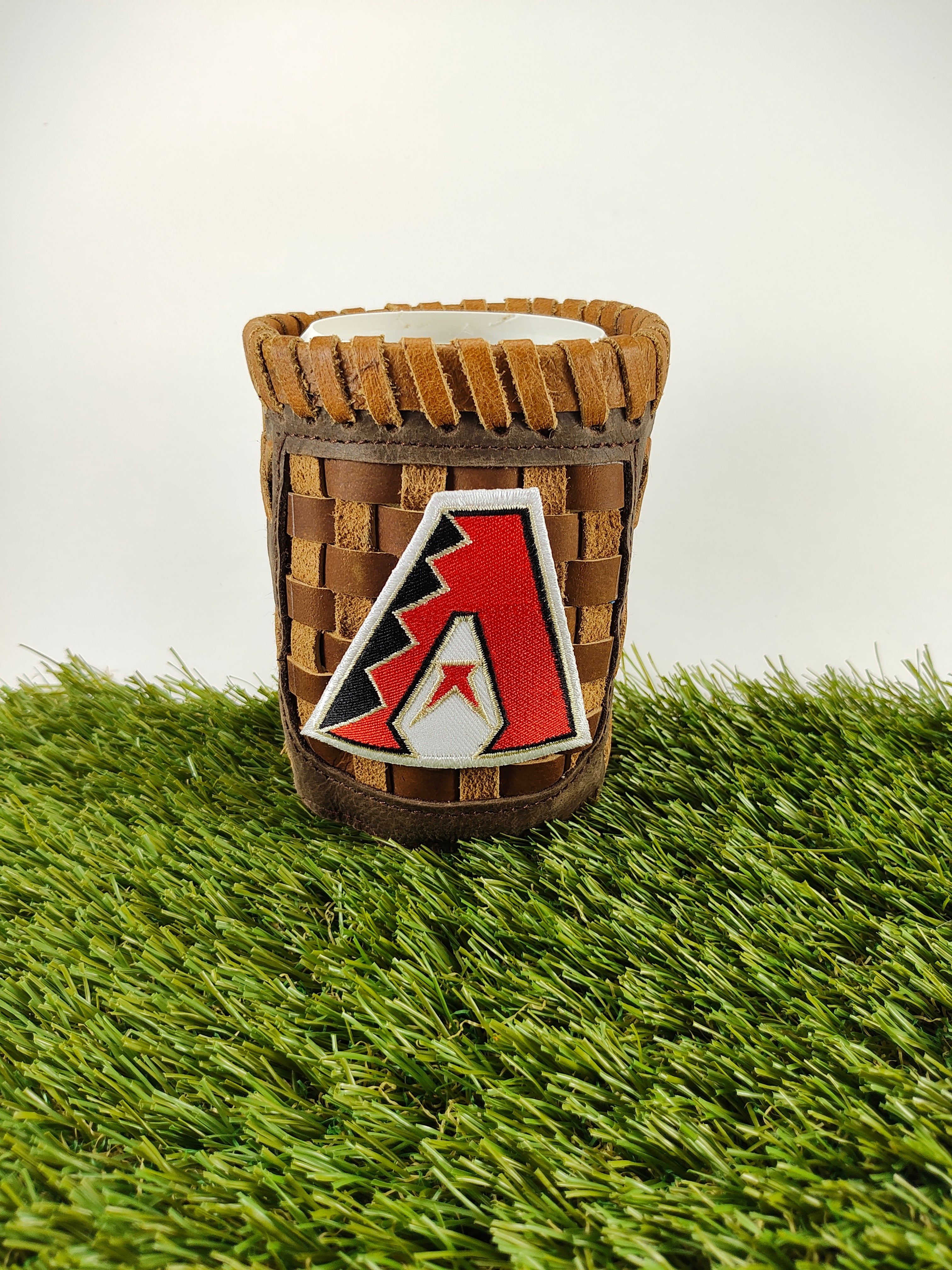 Pocket Coozie — Baseball Team Leather Coozie