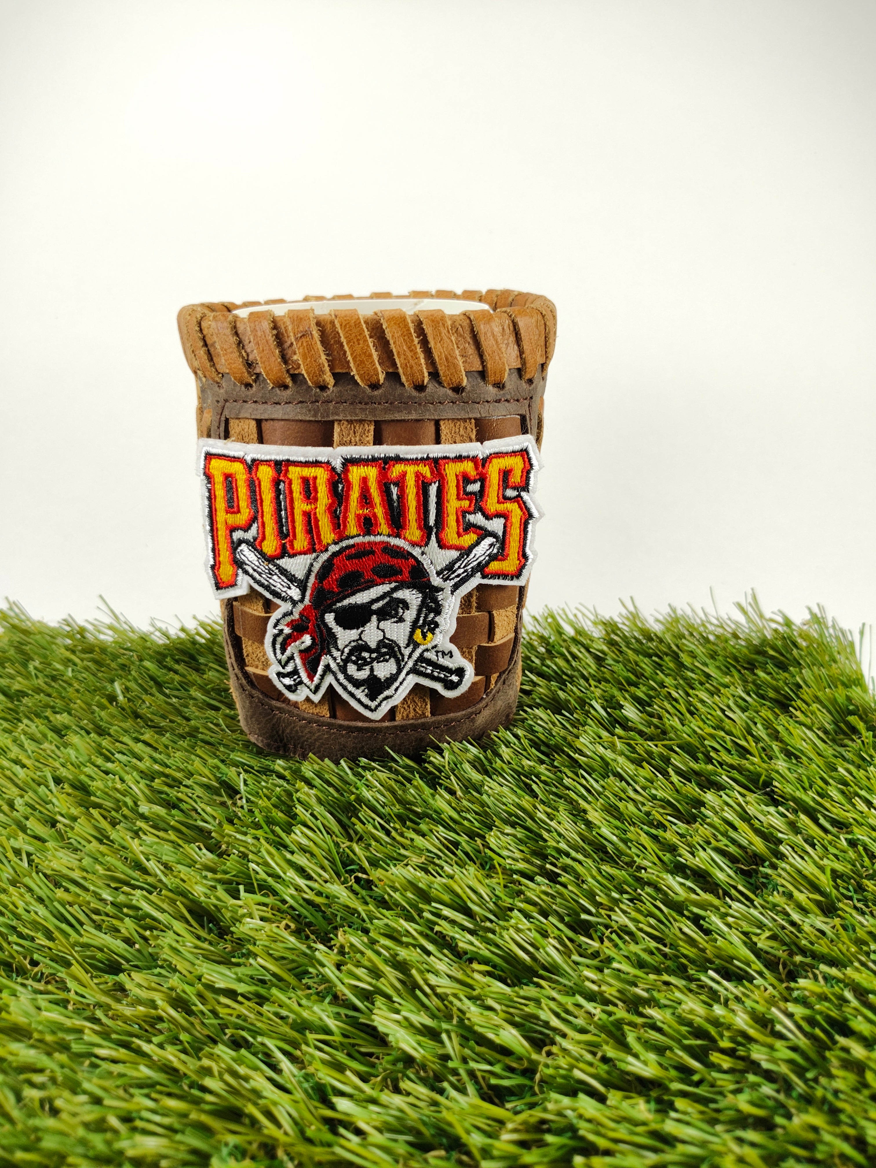 Pocket Coozie — Baseball Team Leather Coozie