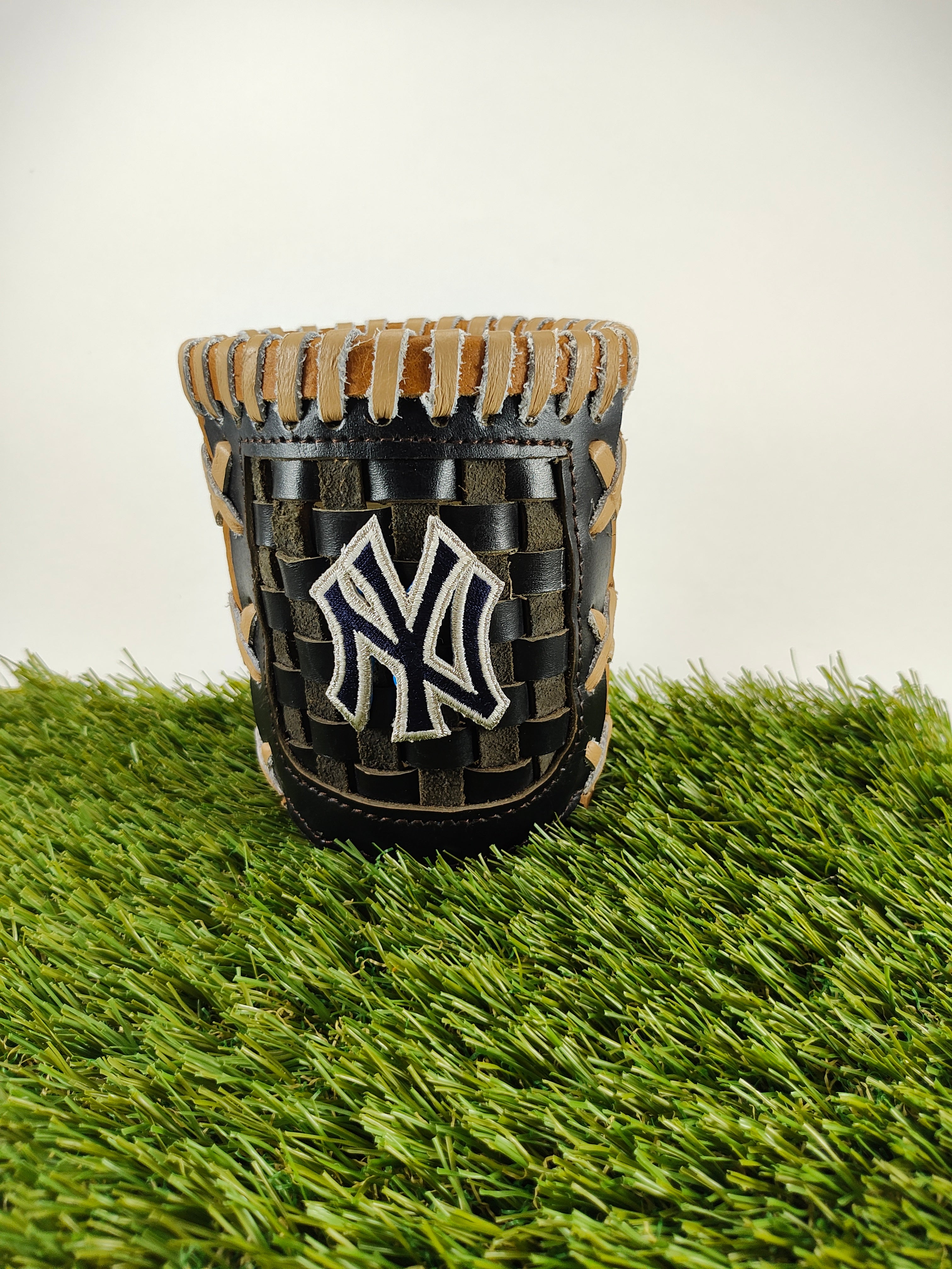 Pocket Coozie — Baseball Team Leather Coozie