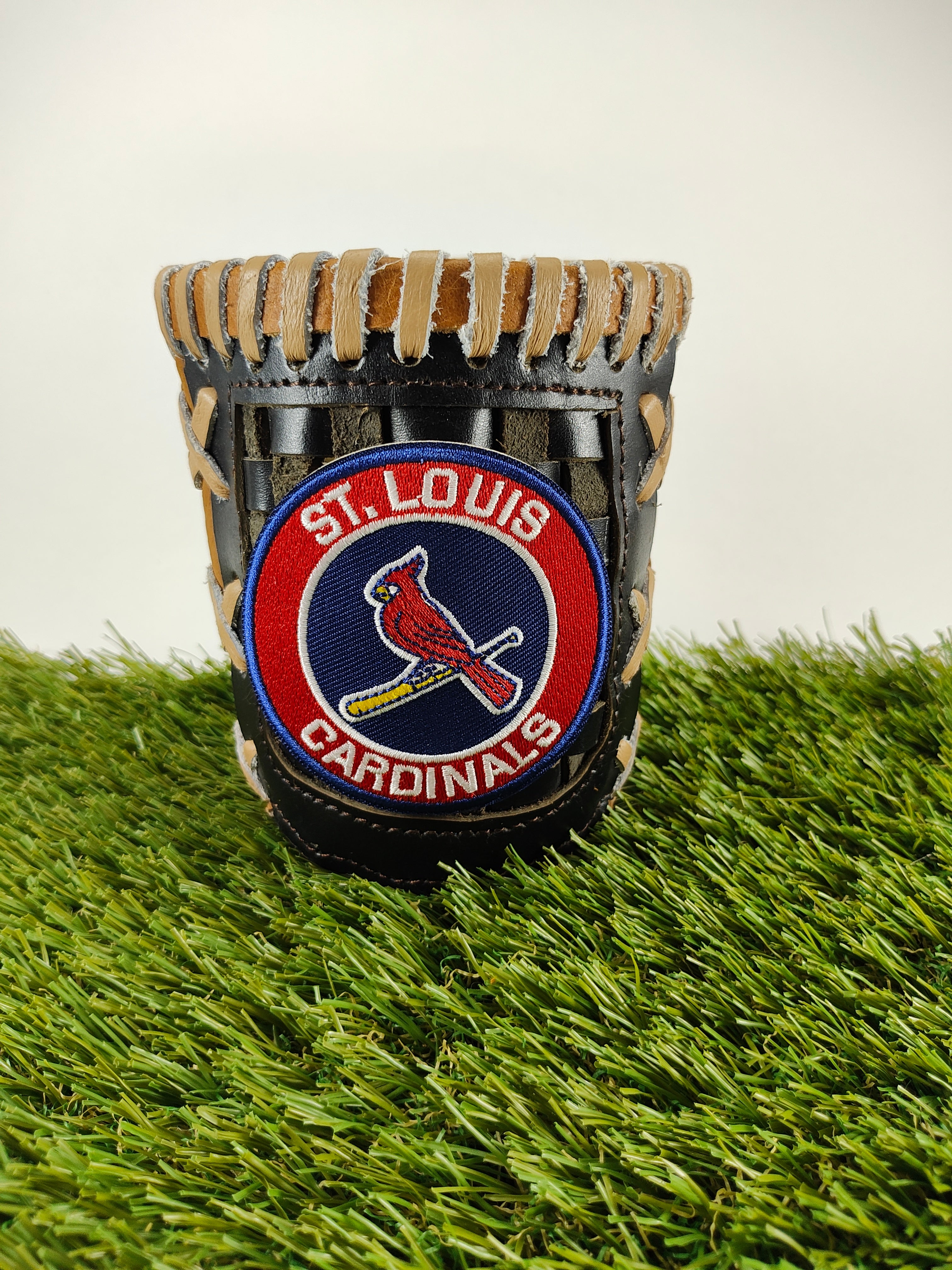 Pocket Coozie — Baseball Team Leather Coozie