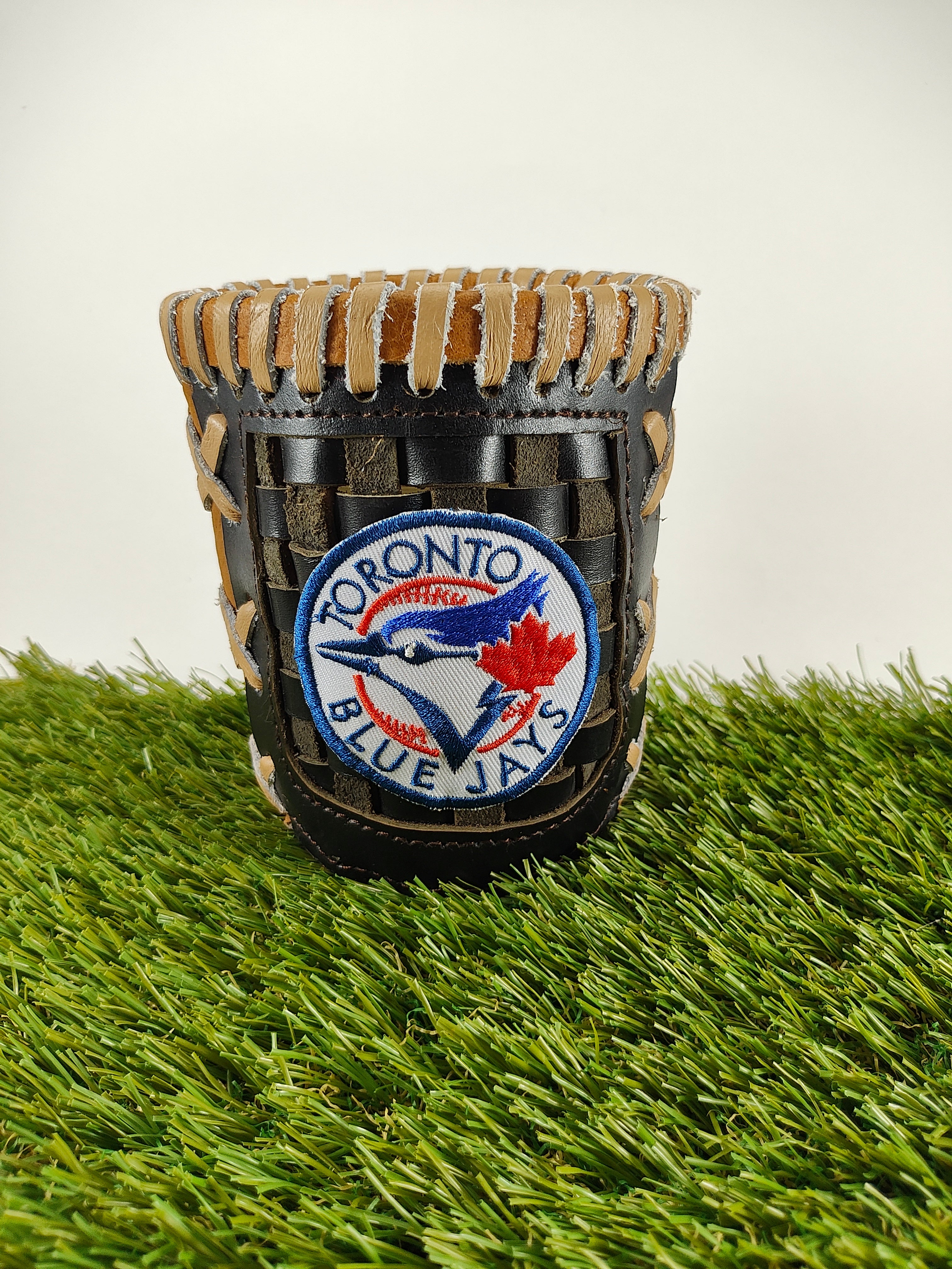 Pocket Coozie — Baseball Team Leather Coozie
