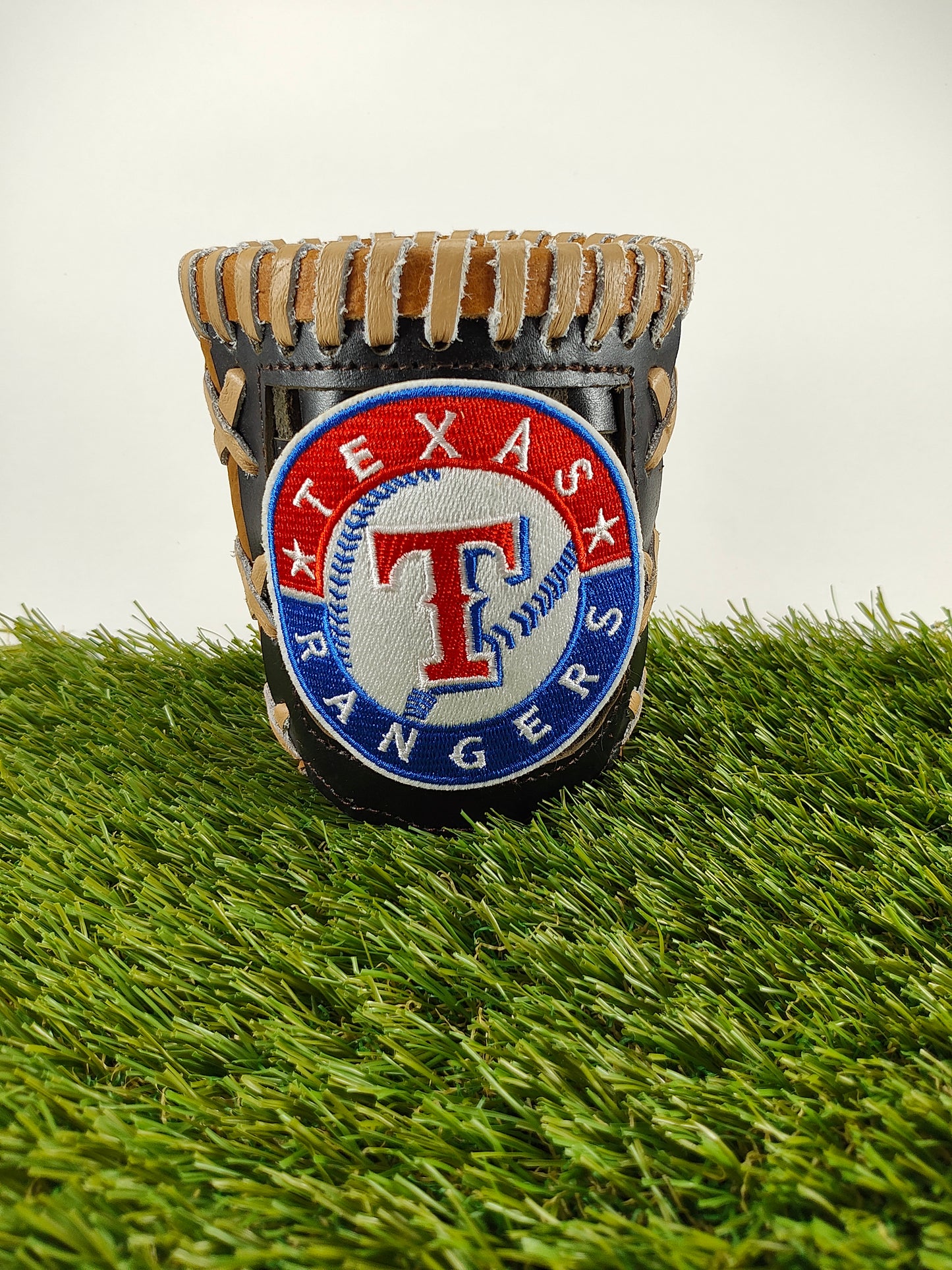 Pocket Coozie - Texas Ranger Blue Red Emblem