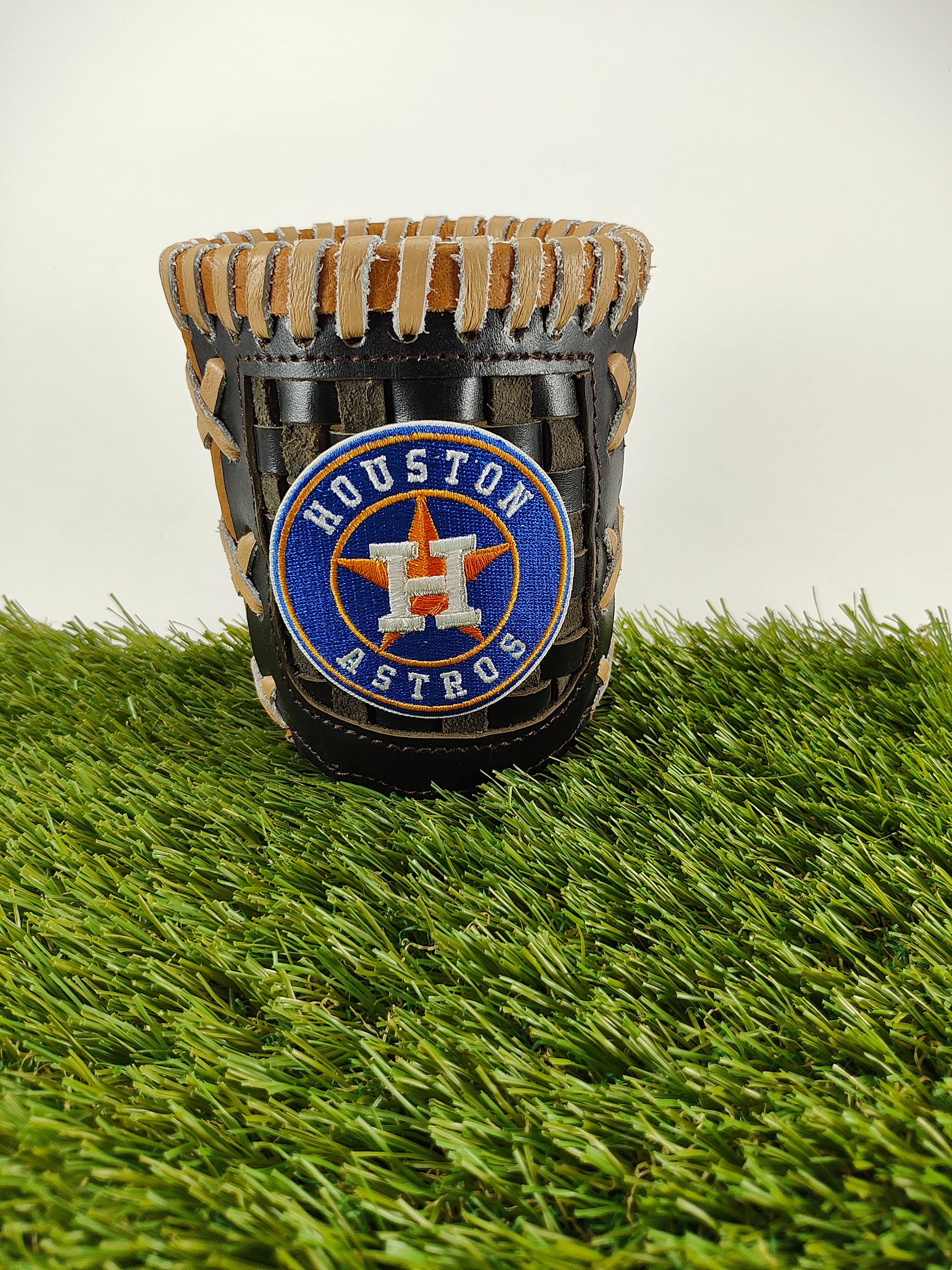 Pocket Coozie — Baseball Team Leather Coozie