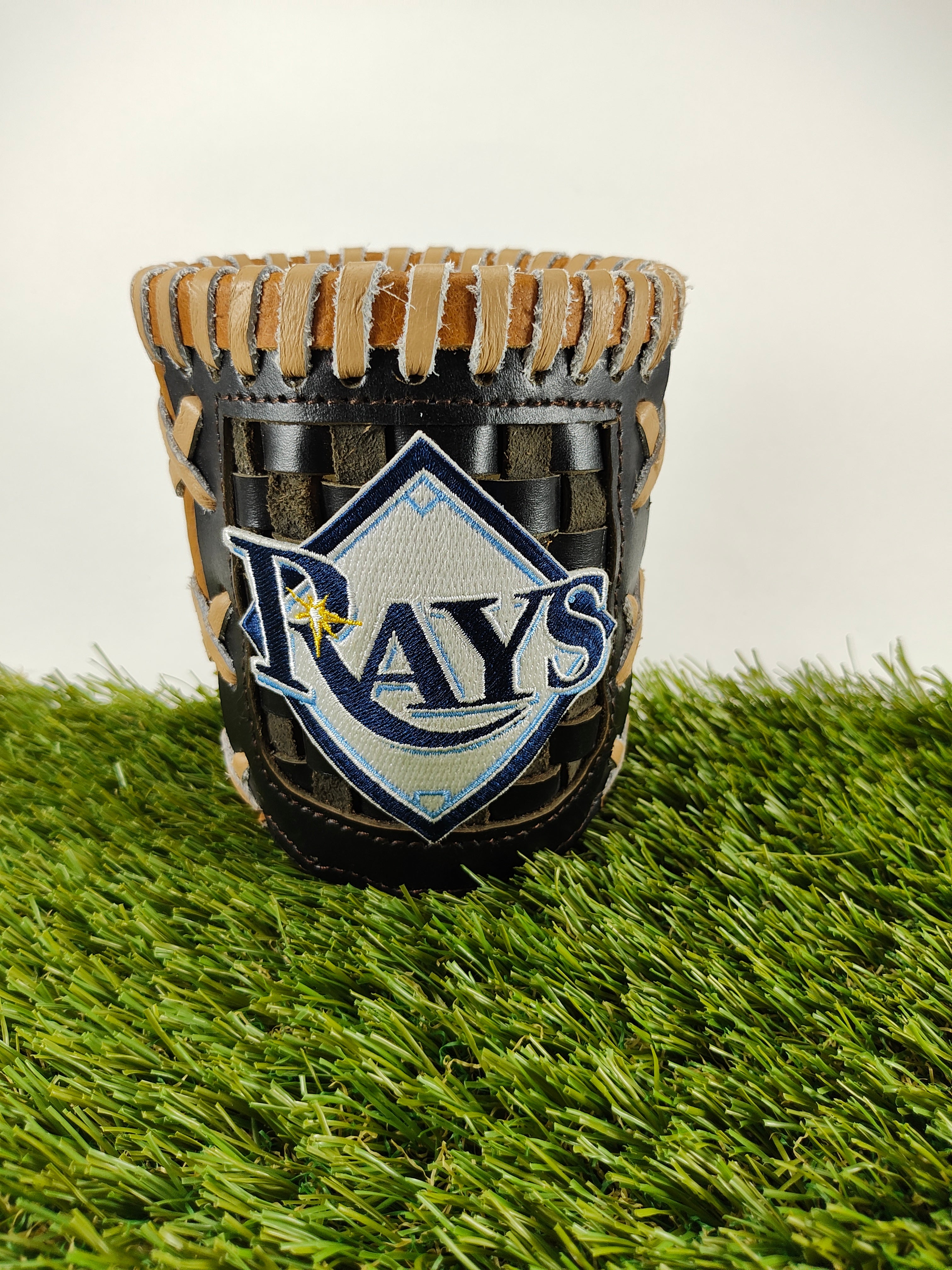 Pocket Coozie — Baseball Team Leather Coozie