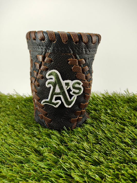 Short Black Diamond Coozie - Los Angeles Athletics (A's) Letter A