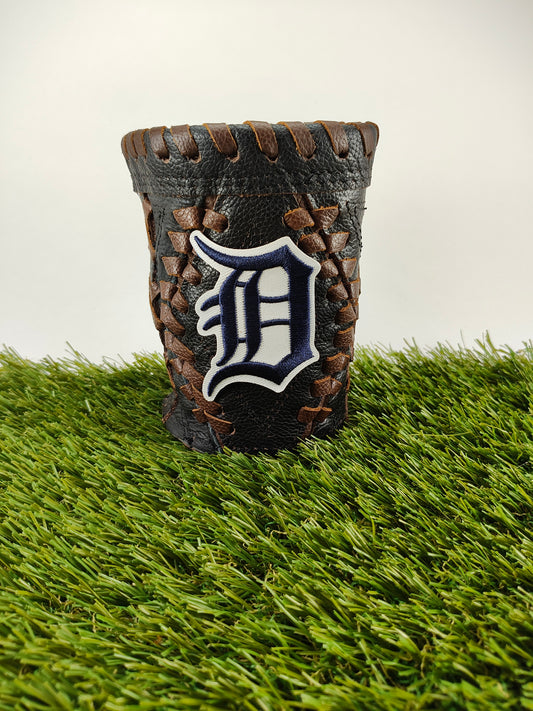 Short Black Diamond Coozie - Detroit Tigers Blue D White