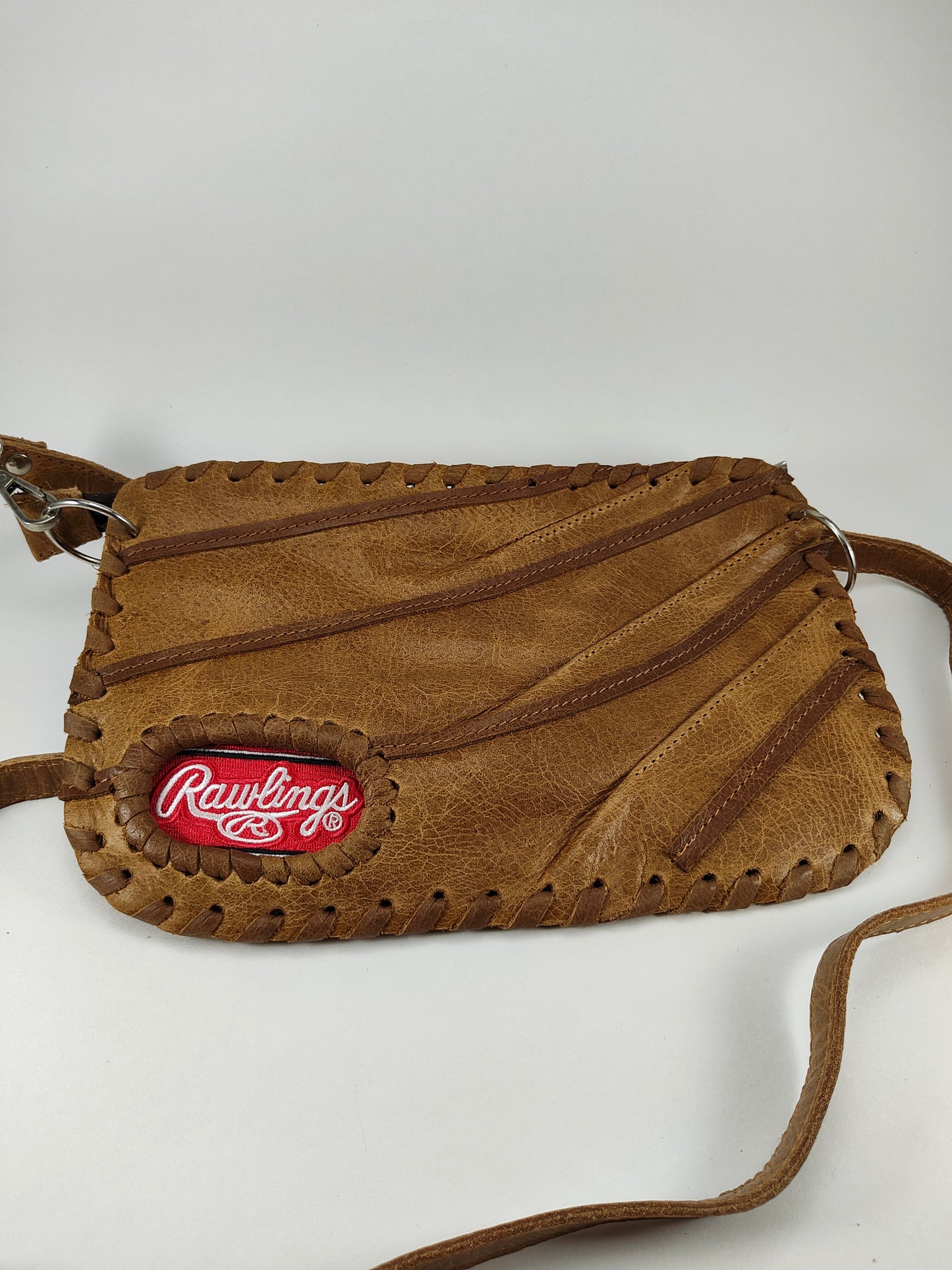 Finger Glove Purse - Script On Red