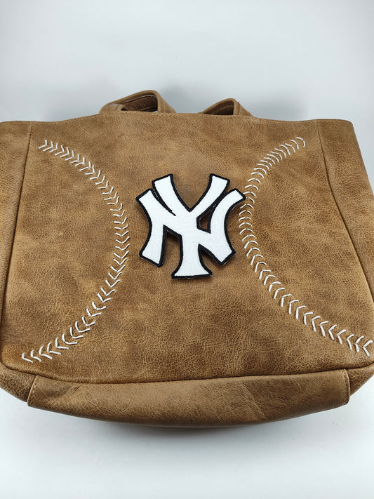 Brown Tote - New York Yankees