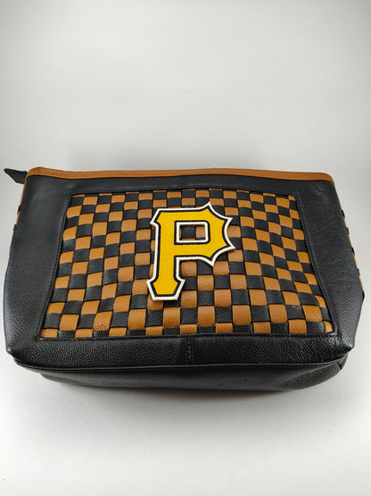 Black and Brown Checkered Purse - Pittsburg Pirates