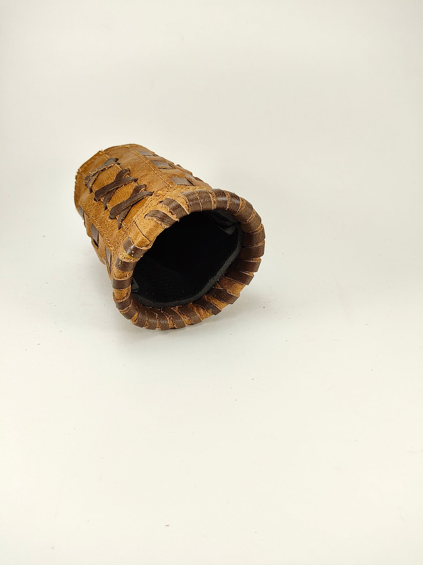 Short Bottle Coozie - Limited Edition Brown and Tan Checkered