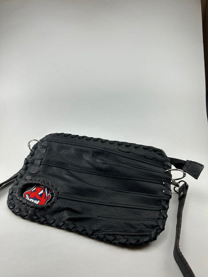 Black Finger Glove Purse - Cleveland Indians Wahoo Head