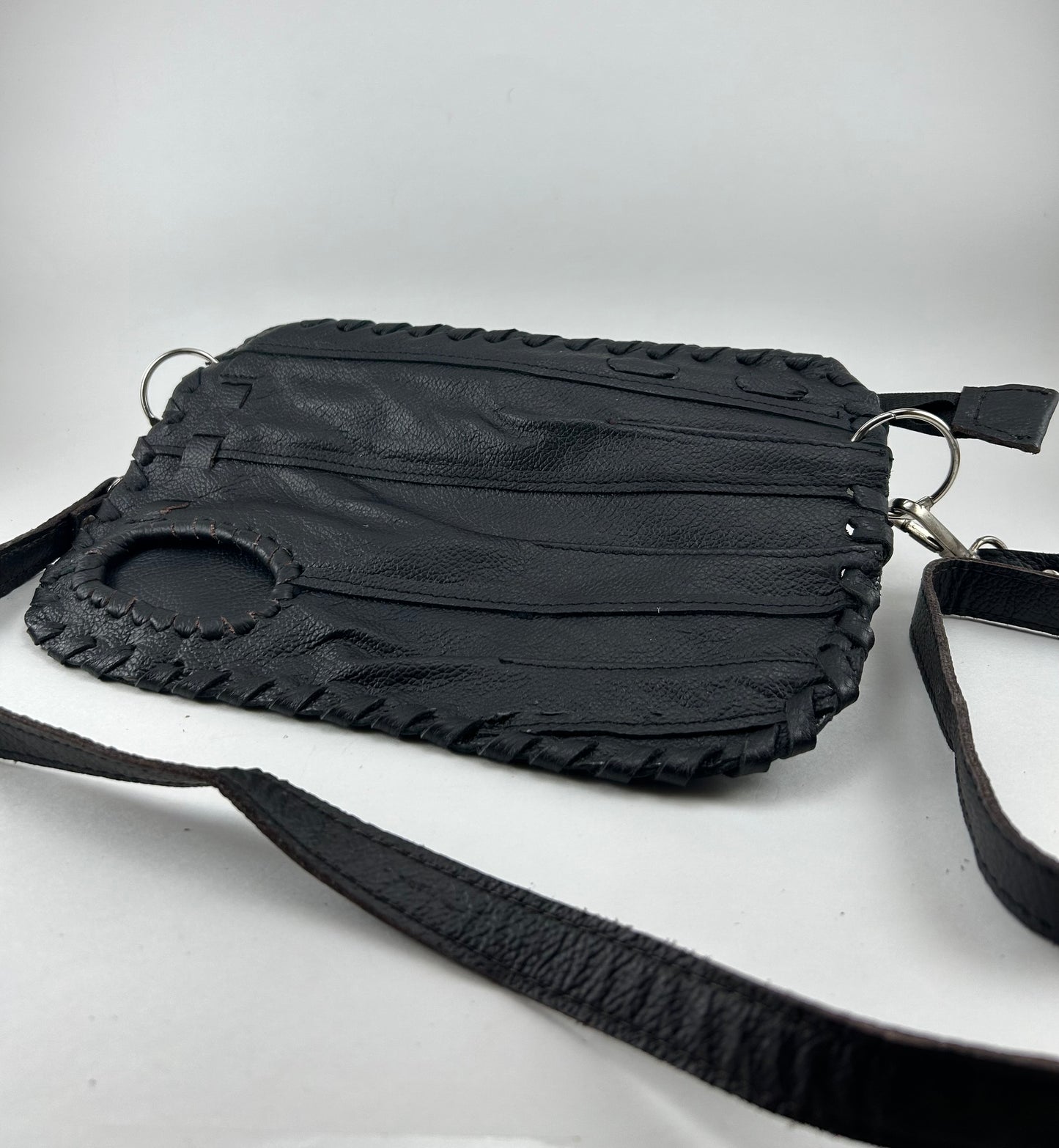 Black Finger Glove Purse - Custom Patch