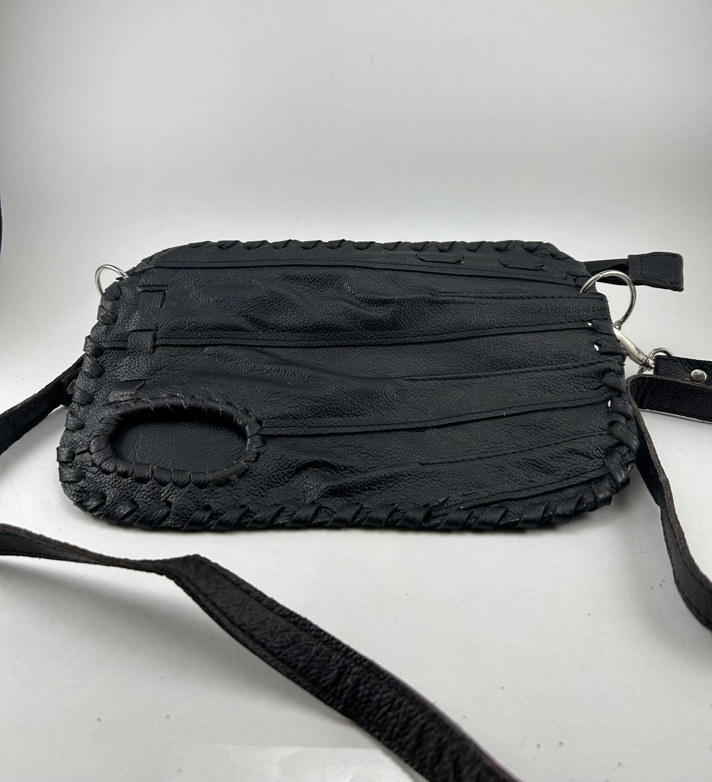 Black Finger Glove Purse - Custom Patch