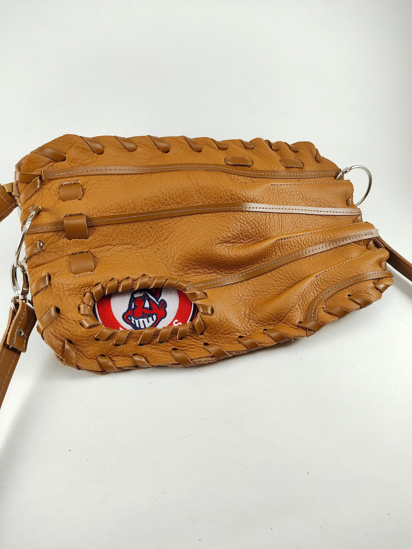 Finger Glove Purse - Cleveland Indians Chief Wahoo Emblem