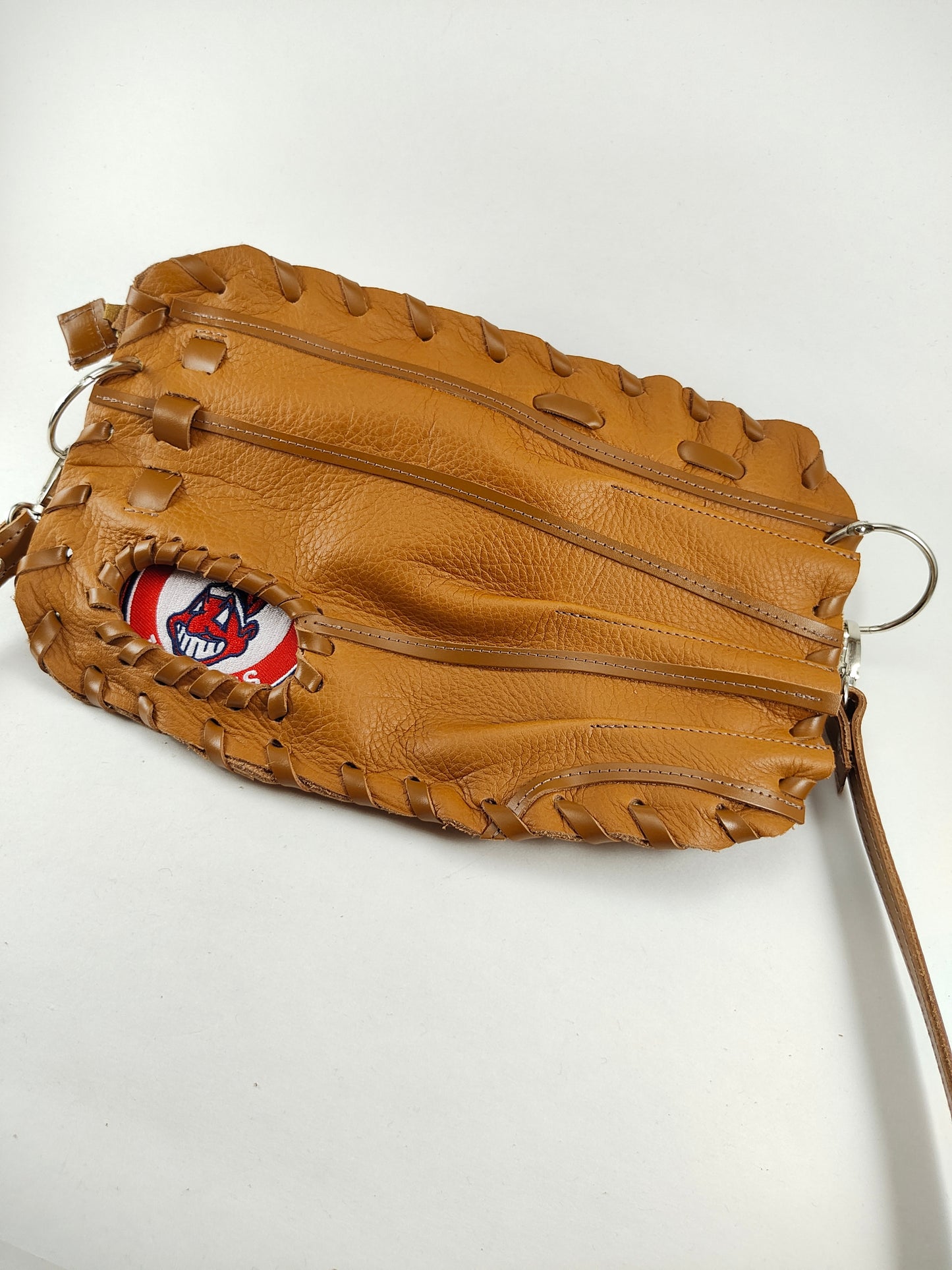 Finger Glove Purse - Cleveland Indians Chief Wahoo Emblem