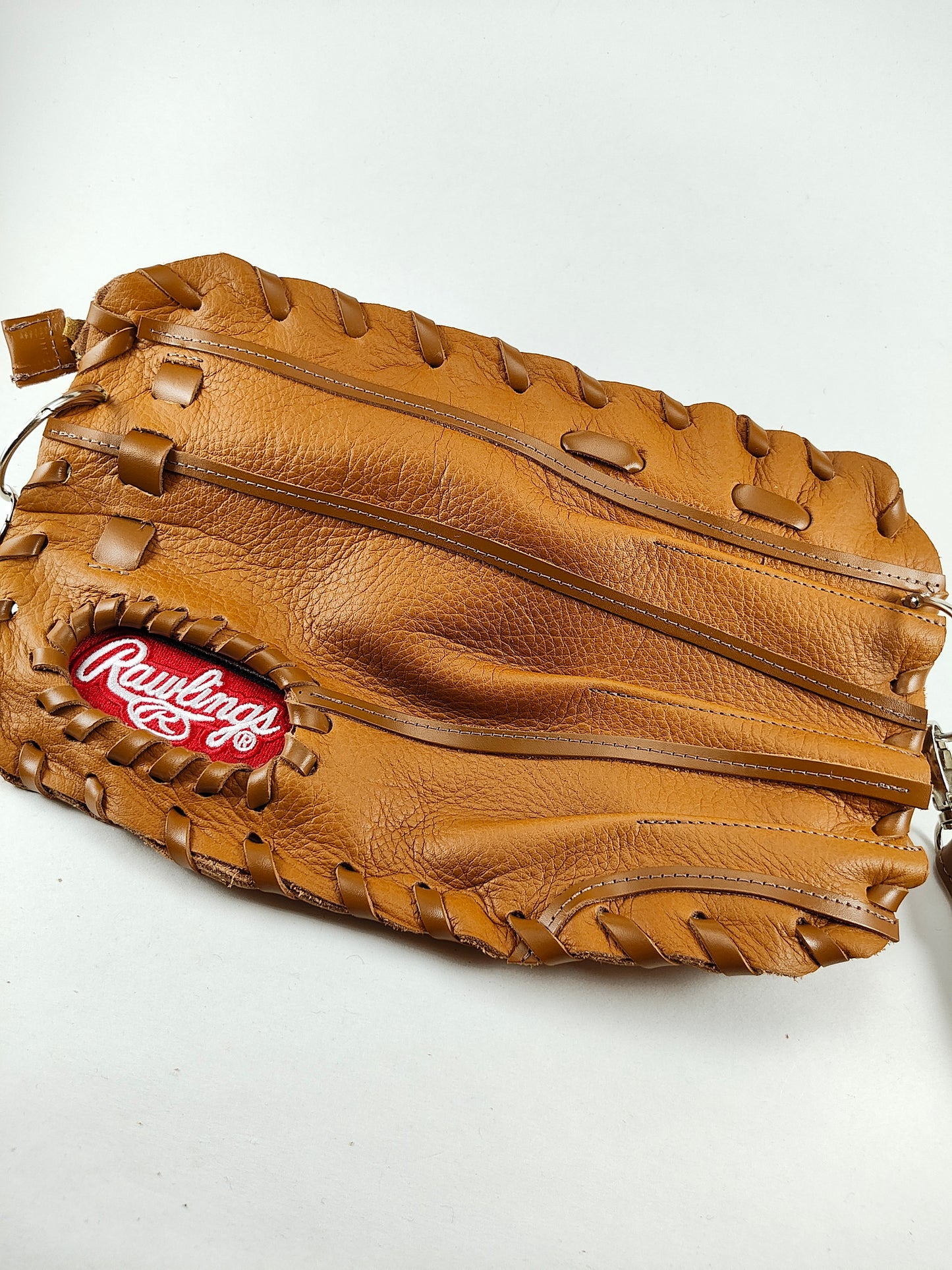 Finger Glove Purse - Rawlings White Script on Red