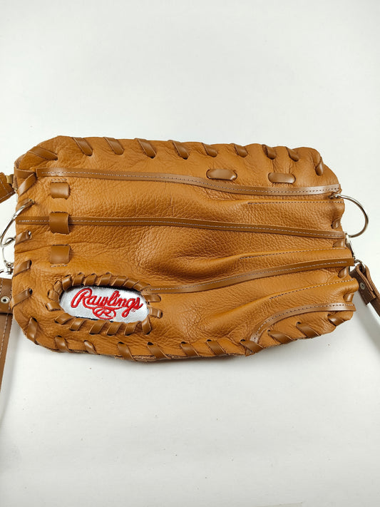 Finger Glove Purse - Rawlings Red Script on Silver