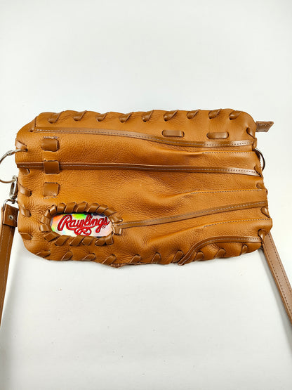 Finger Glove Purse - Rawlings Red Script on Gold