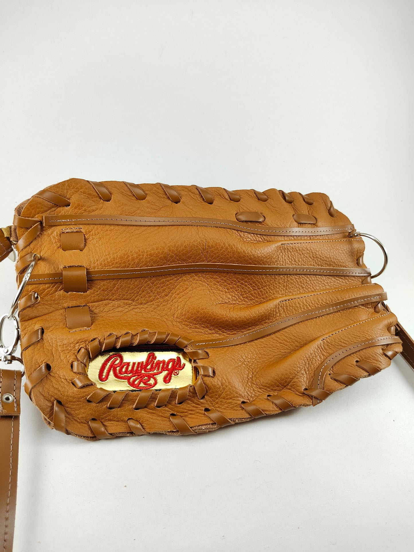 Finger Glove Purse - Rawlings Red Script on Gold