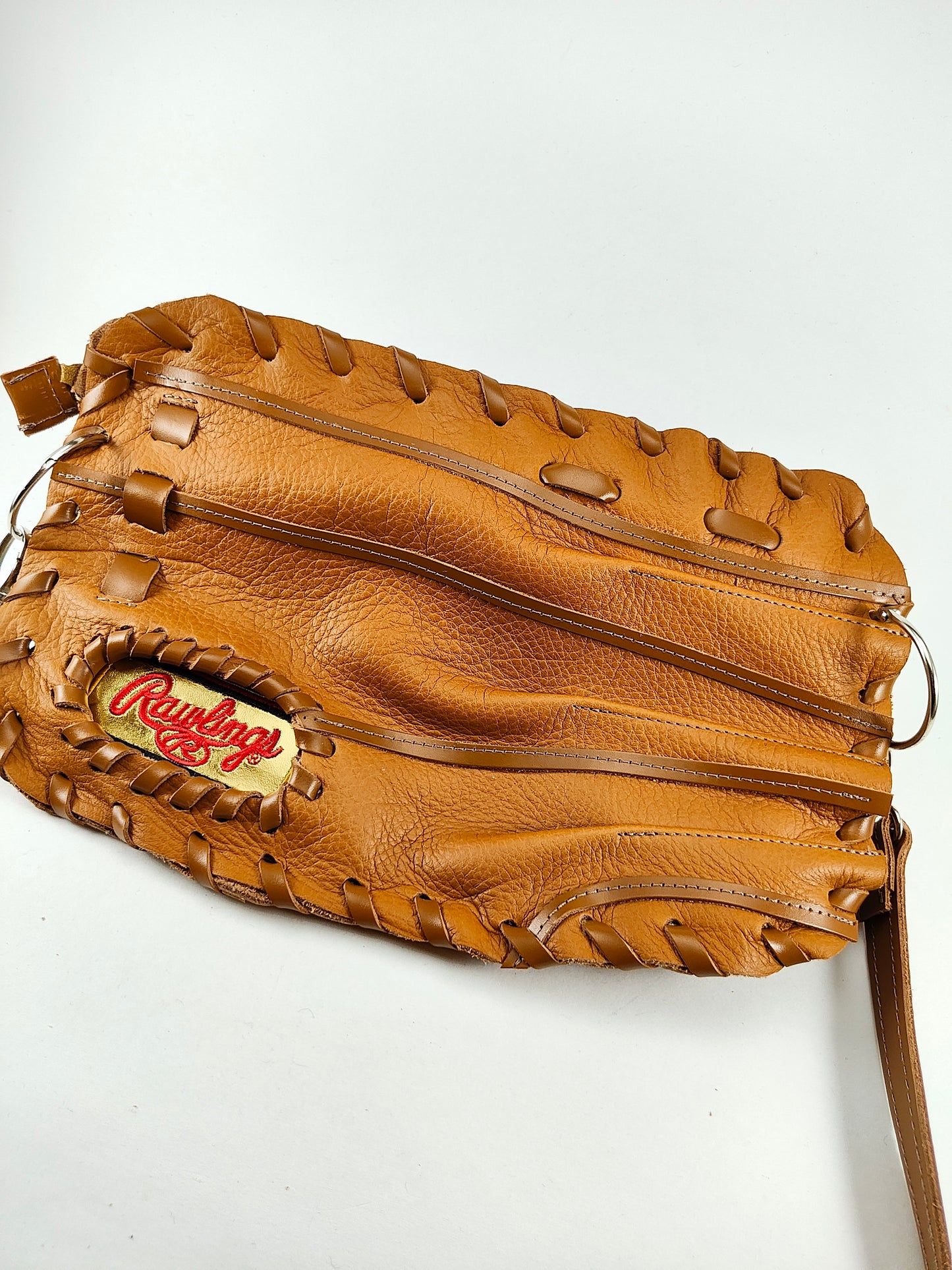 Finger Glove Purse - Rawlings Red Script on Gold