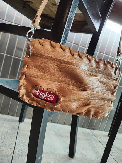 Finger Glove Purse - Rawlings White Script on Red