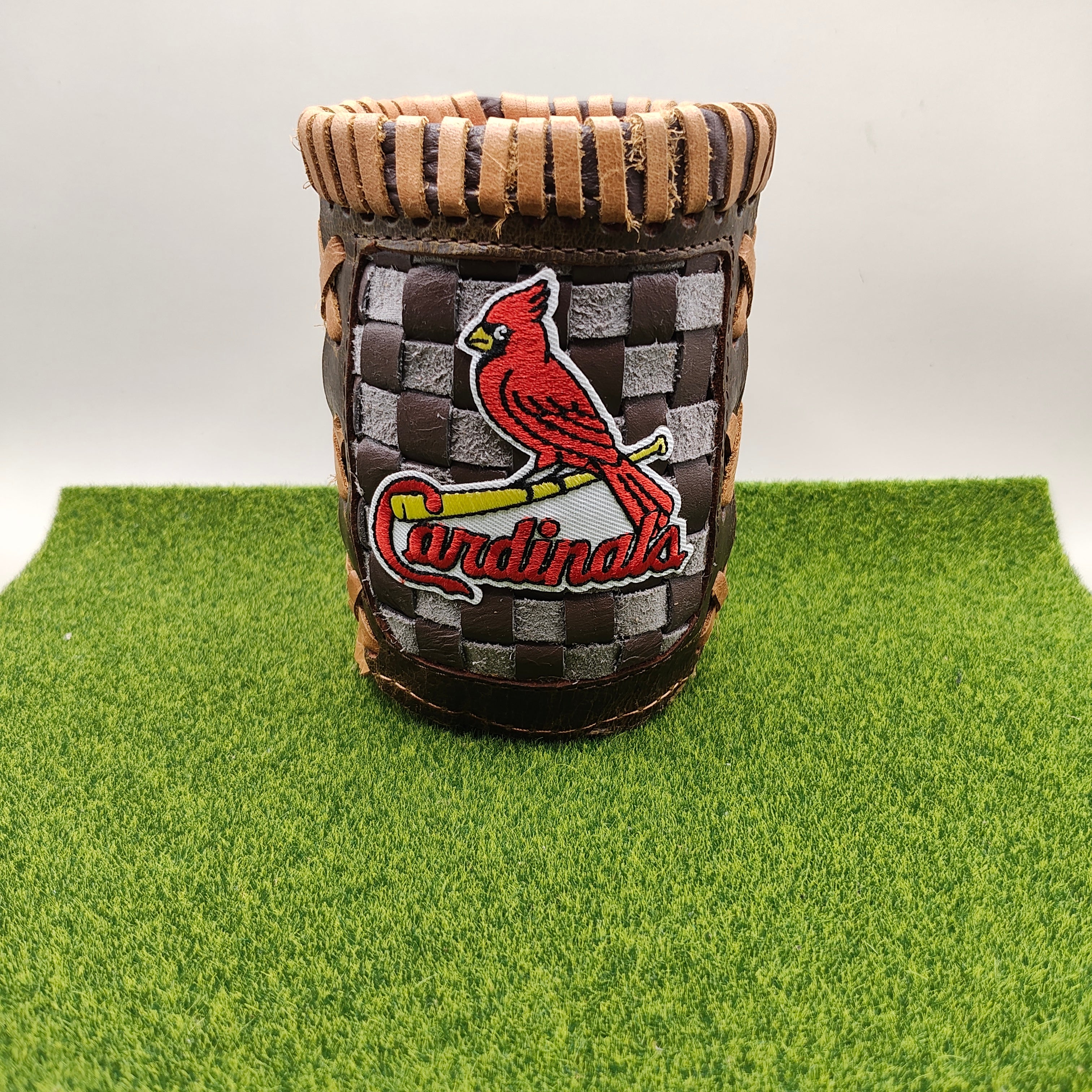 Pocket Coozie — Baseball Team Leather Coozie