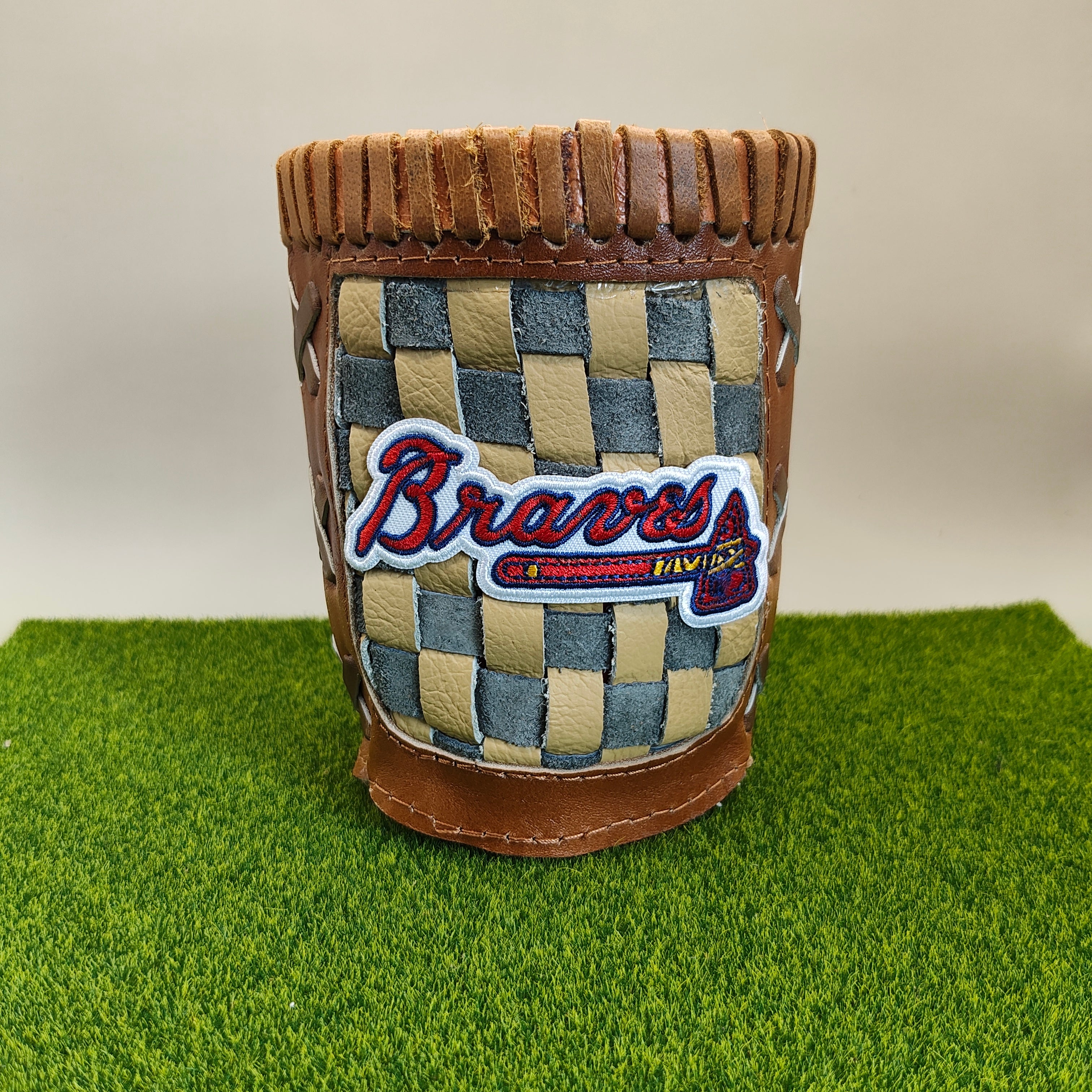 Pocket Coozie — Baseball Team Leather Coozie