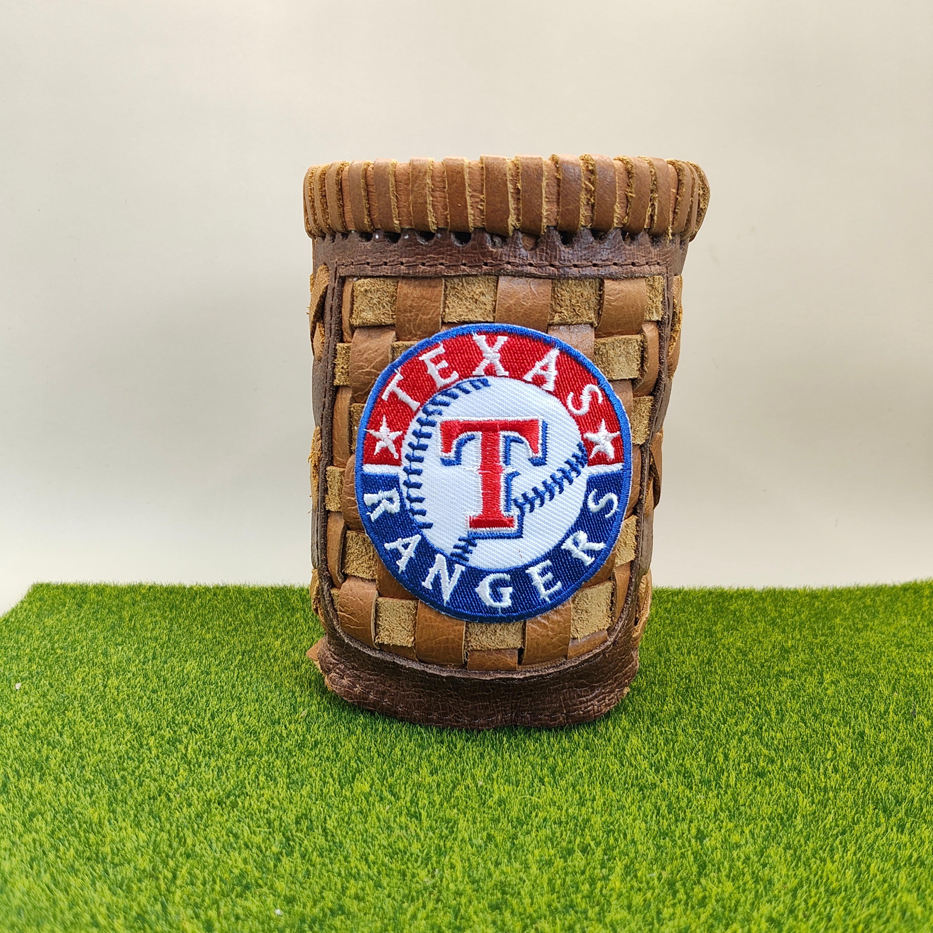 Pocket Coozie — Baseball Team Leather Coozie