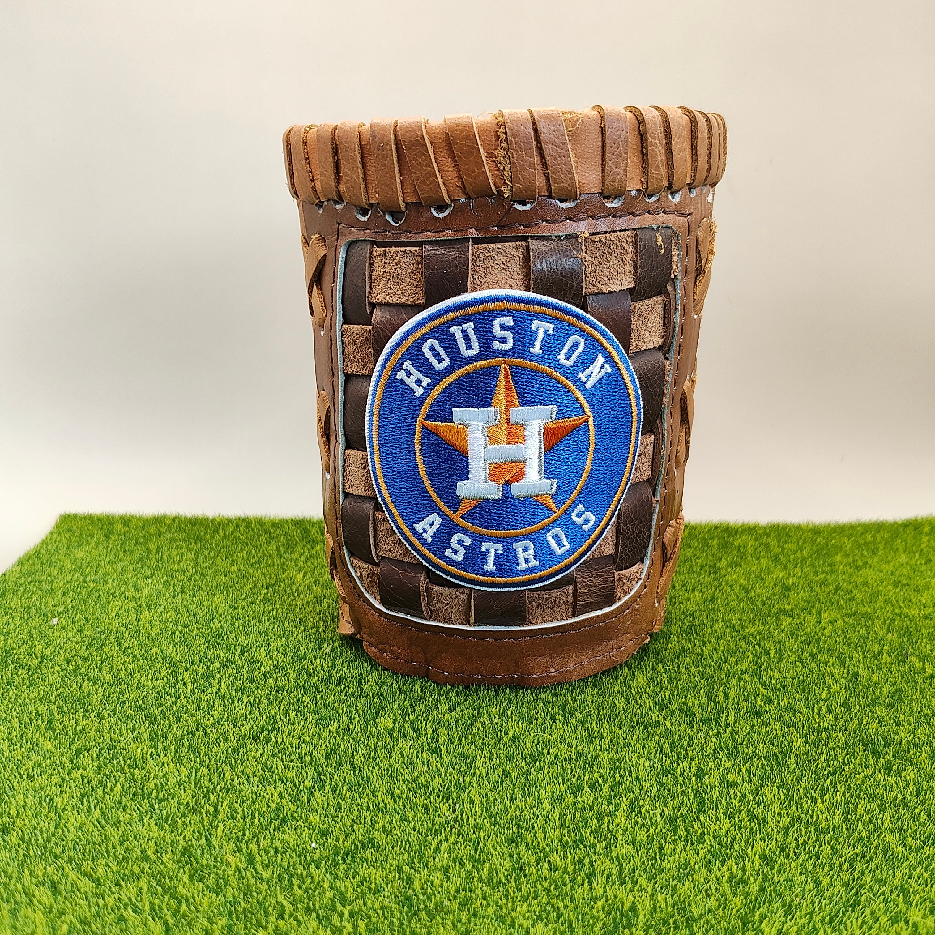 Pocket Coozie — Baseball Team Leather Coozie