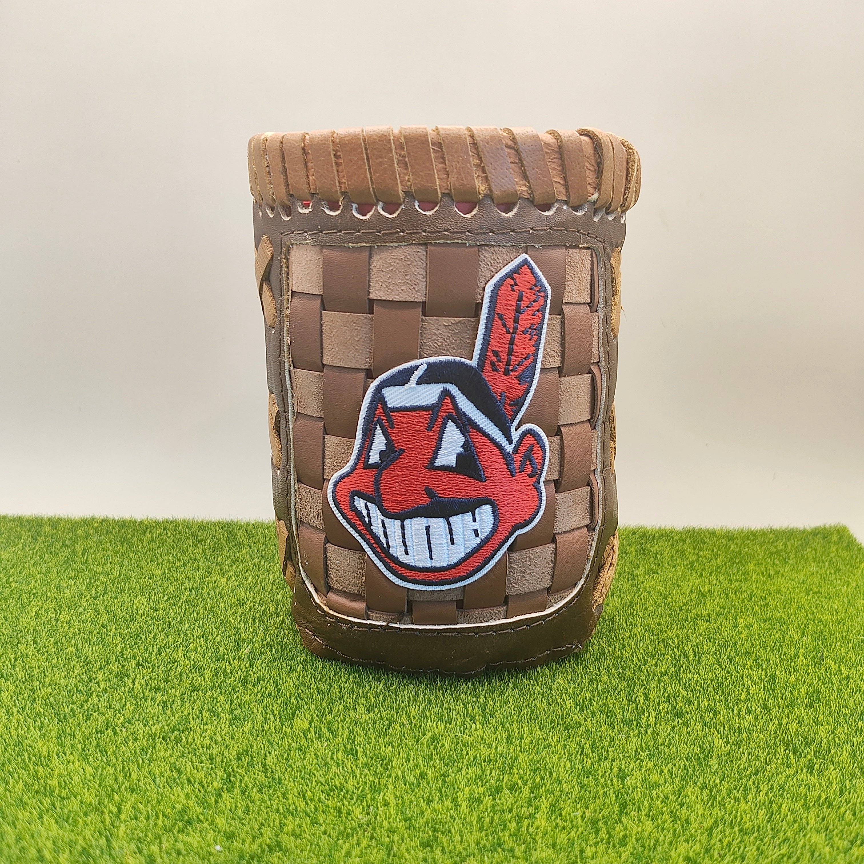 Pocket Coozie — Baseball Team Leather Coozie