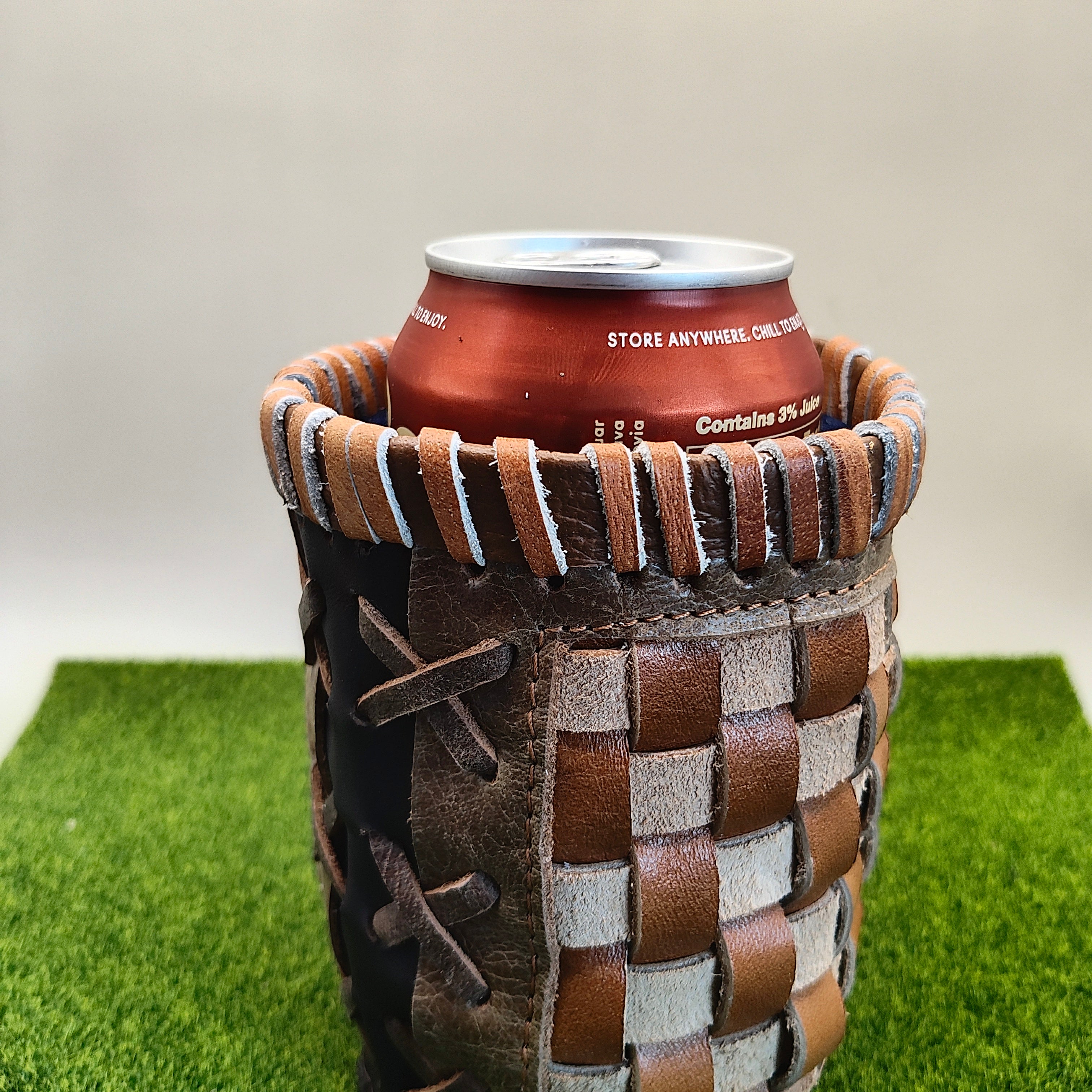 Pocket Coozie — Baseball Team Leather Coozie