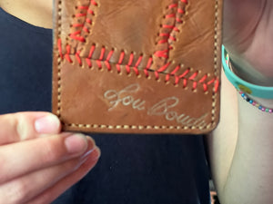 The Double #39—2 Pocket Vintage Baseball Glove Wallet—Dave Parker