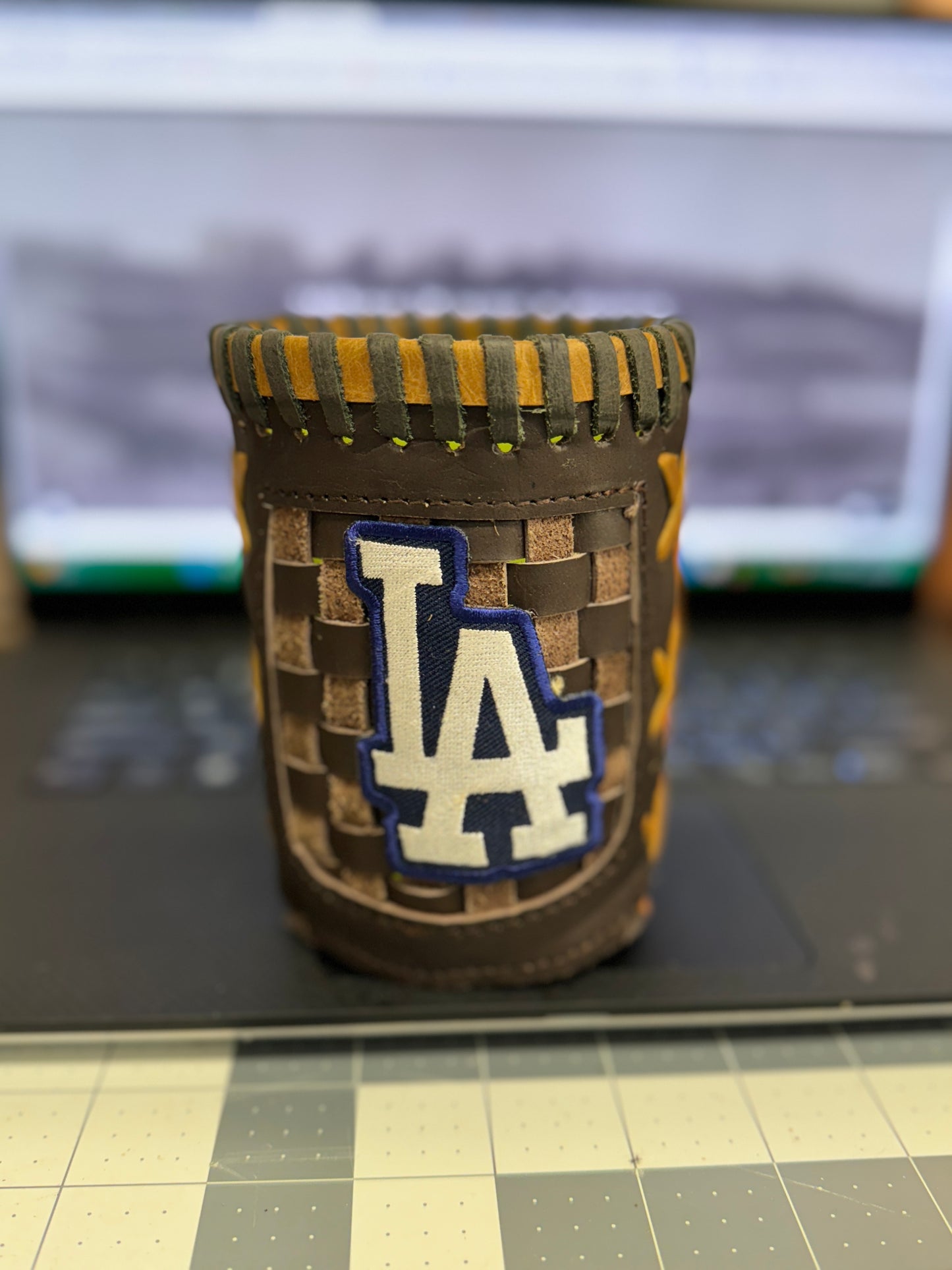 Pocket Coozie - Los Angeles Dodgers White LA