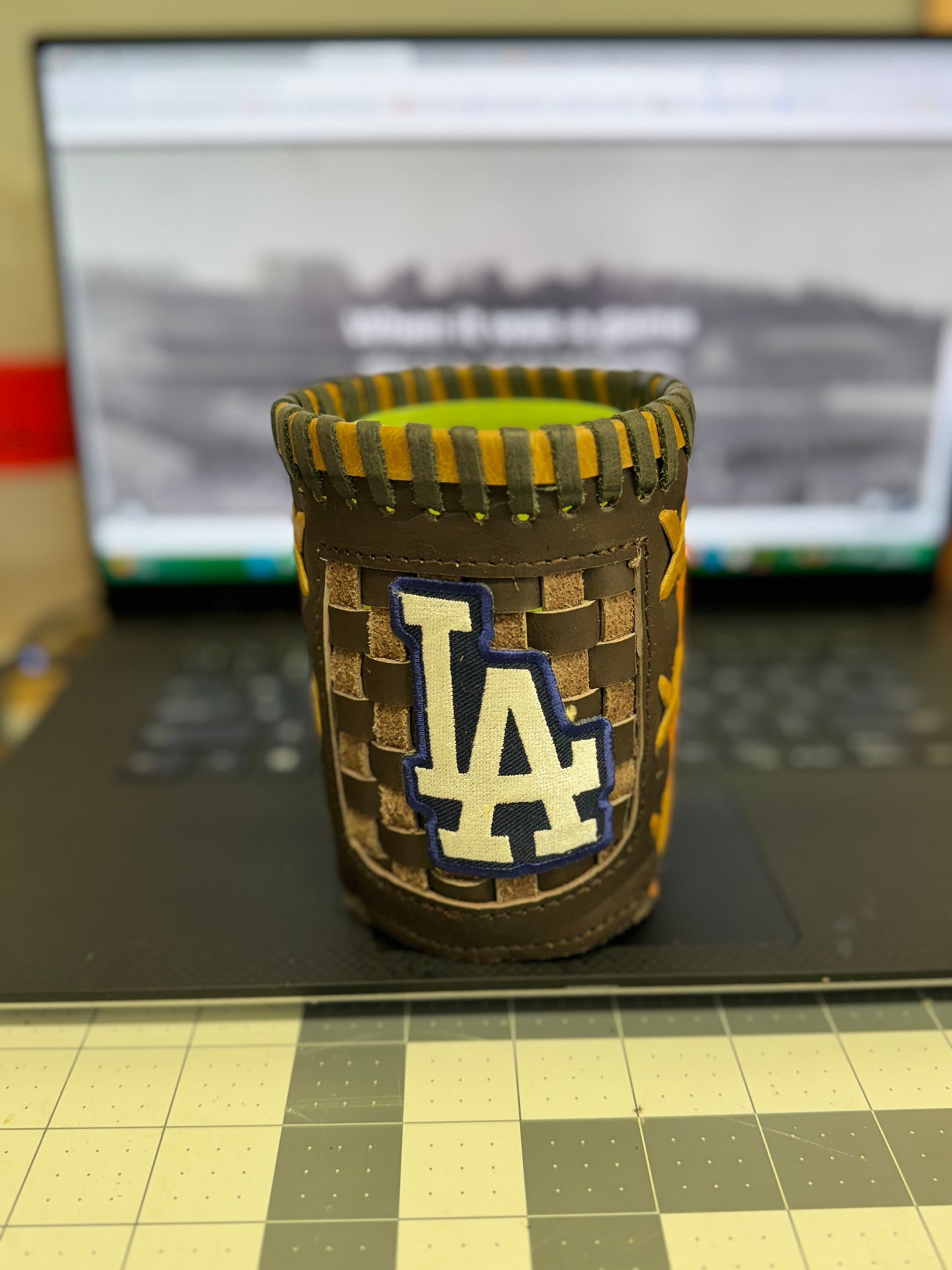 Pocket Coozie - Los Angeles Dodgers White LA