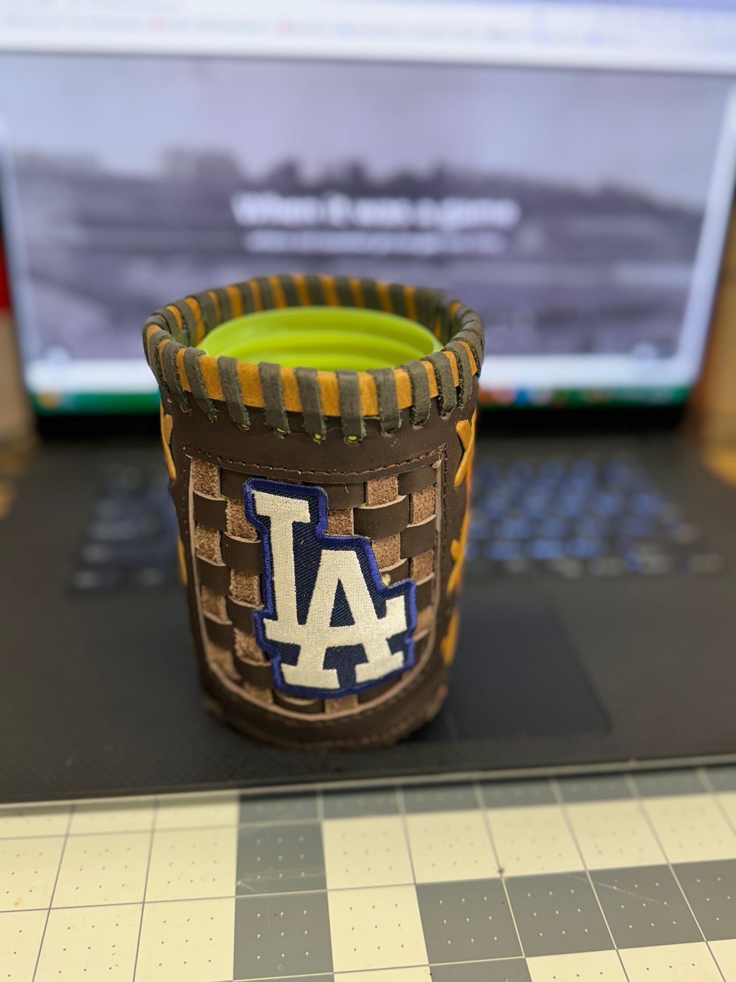 Pocket Coozie - Los Angeles Dodgers White LA