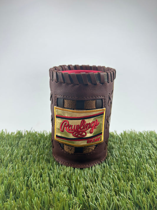 Vintage Pocket Coozie - Rawlings Red Script on Gold